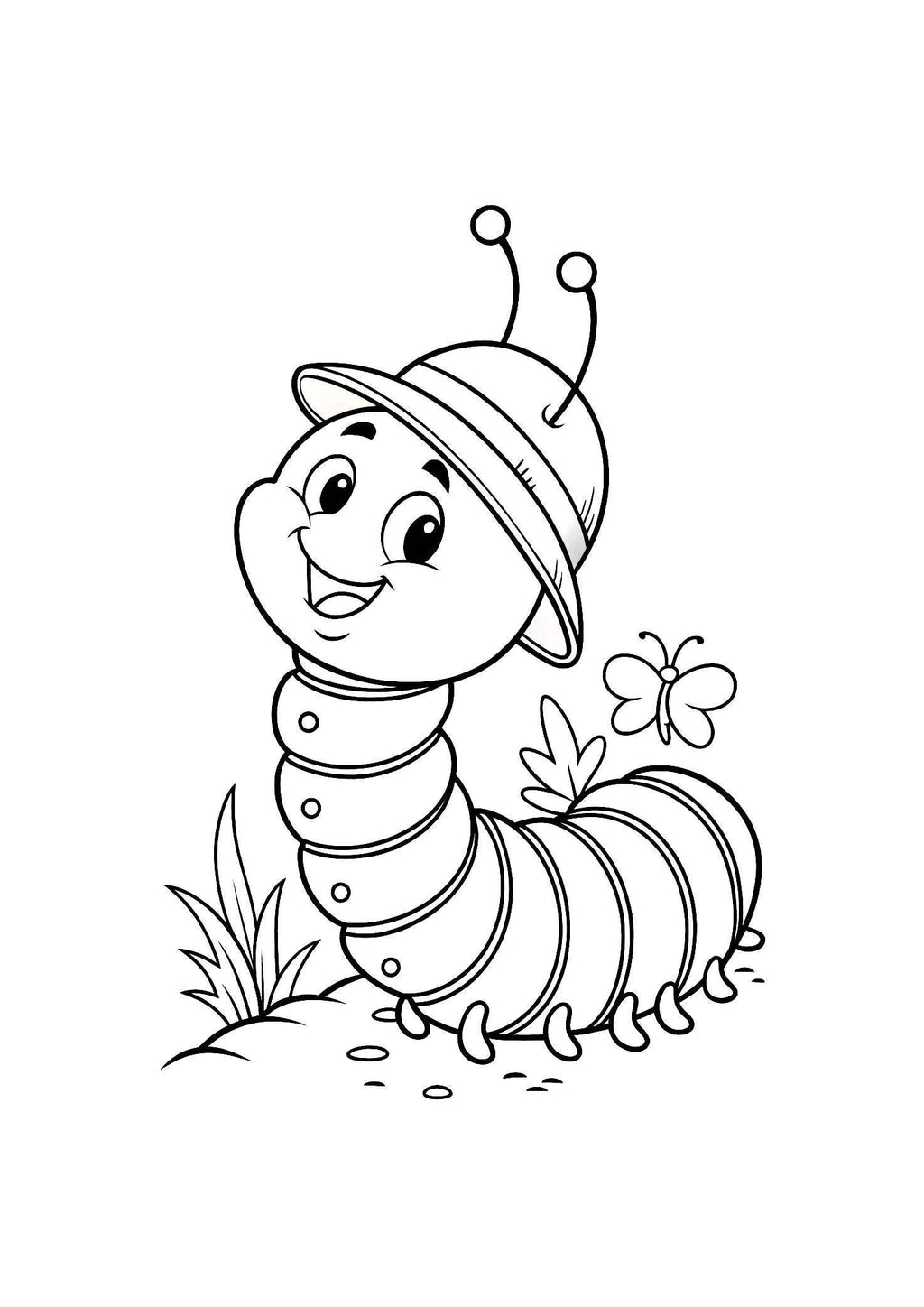 Bugs and Insects Coloring Book for Kids – 20 Printable A4 Pages – Fun and Educational Insect Illustrations – Digital PDF Download
