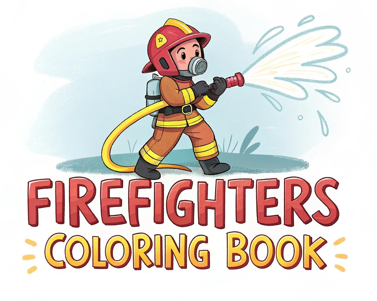 Firefighters Coloring Book for Kids – 20 Printable A4 Pages – Exciting and Educational Firefighter Illustrations – Digital PDF Download