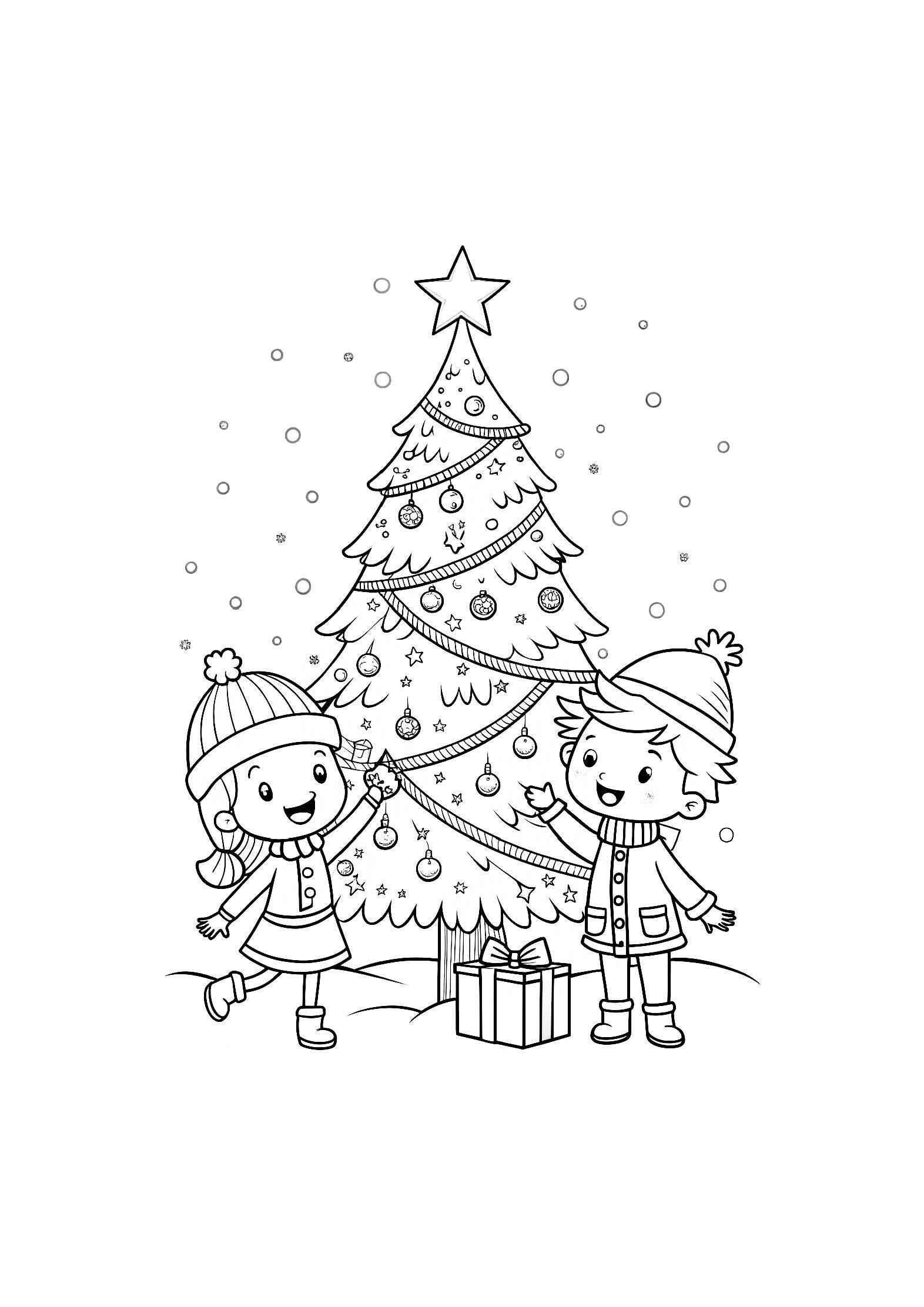 Christmas Joy Coloring Book for Kids – 20 Printable A4 Pages – Festive Holiday Illustrations – Digital PDF Download