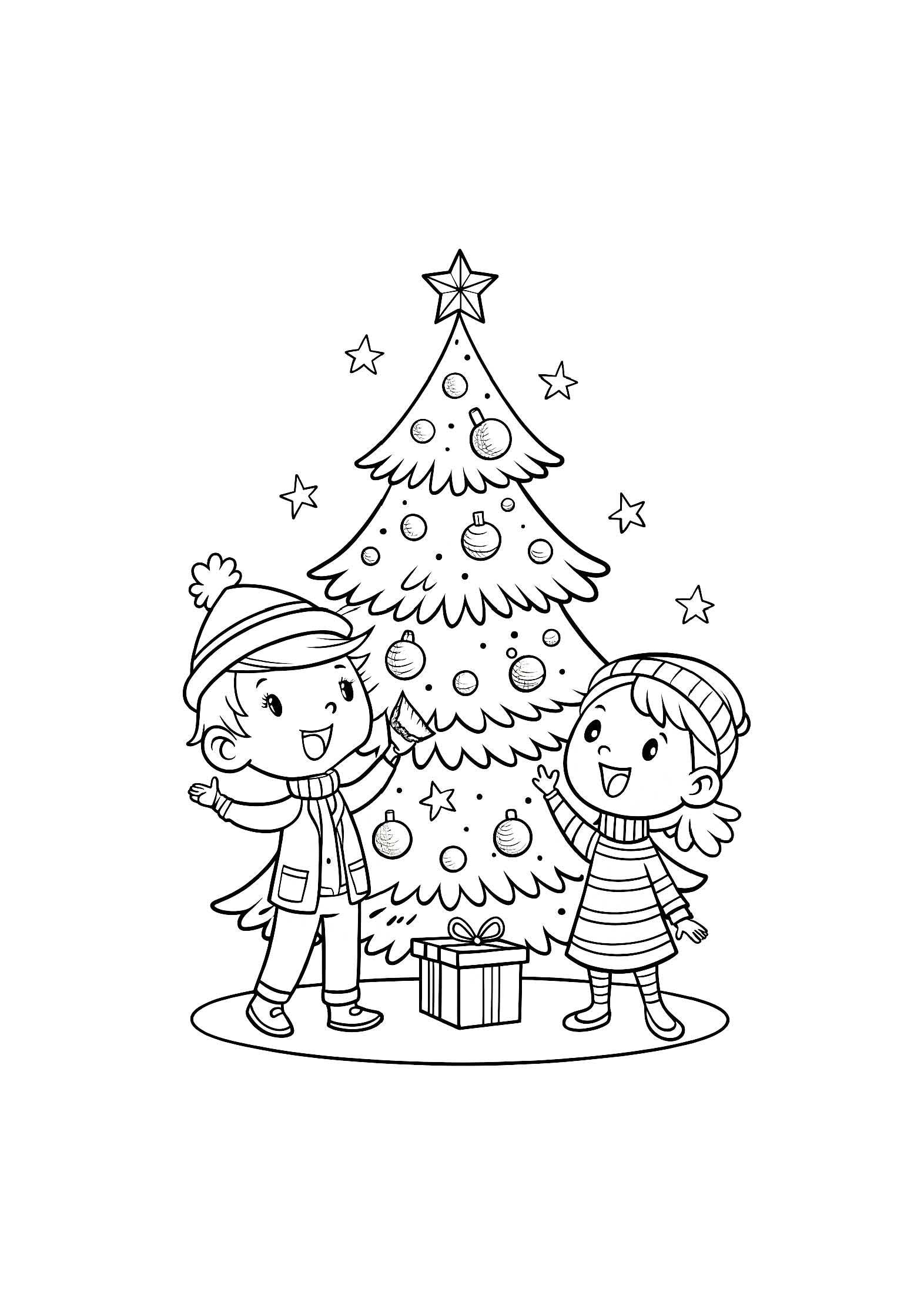 Christmas Joy Coloring Book for Kids – 20 Printable A4 Pages – Festive Holiday Illustrations – Digital PDF Download