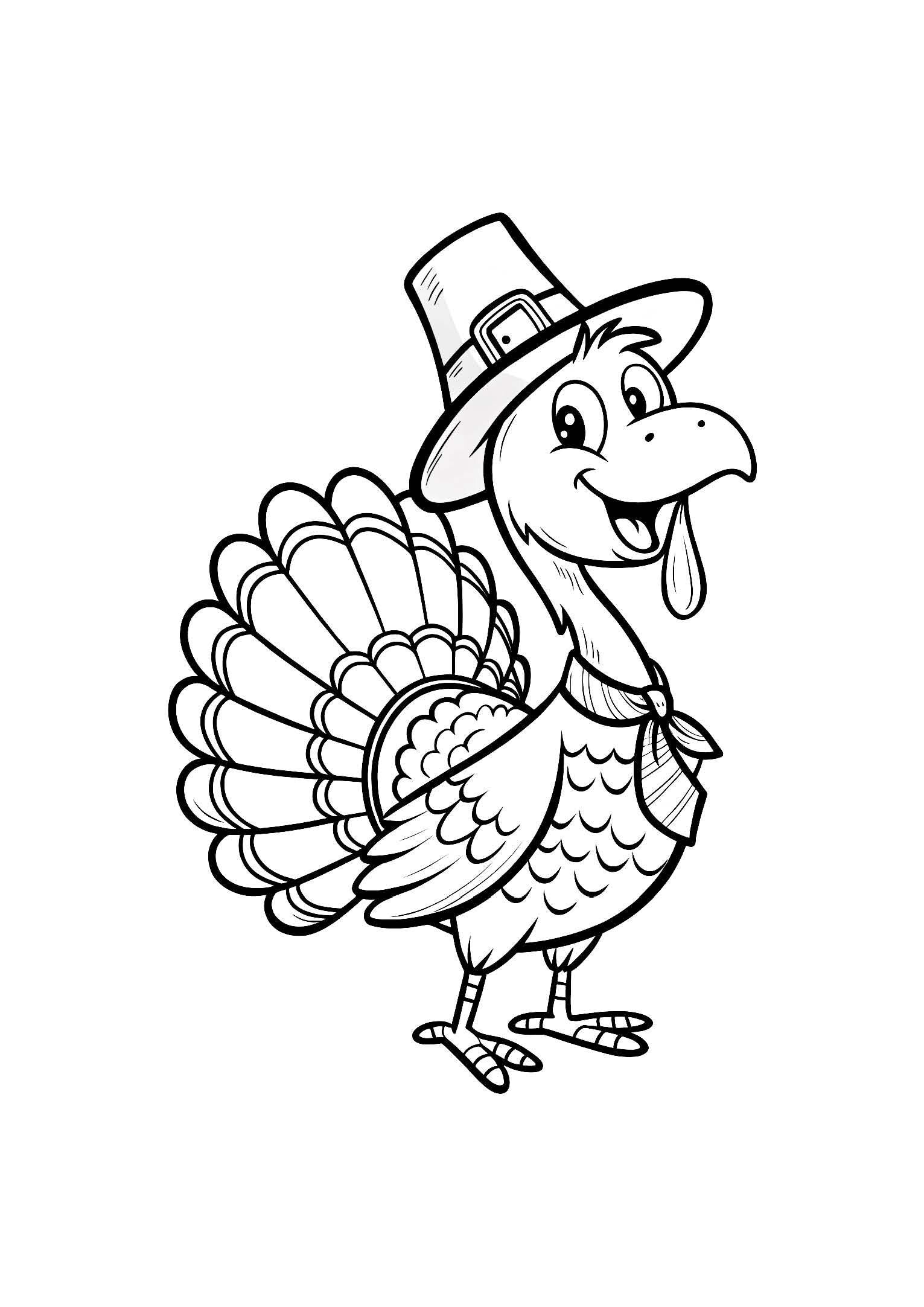Thanksgiving Time Coloring Book for Kids – 20 Printable A4 Pages | Digital PDF Download