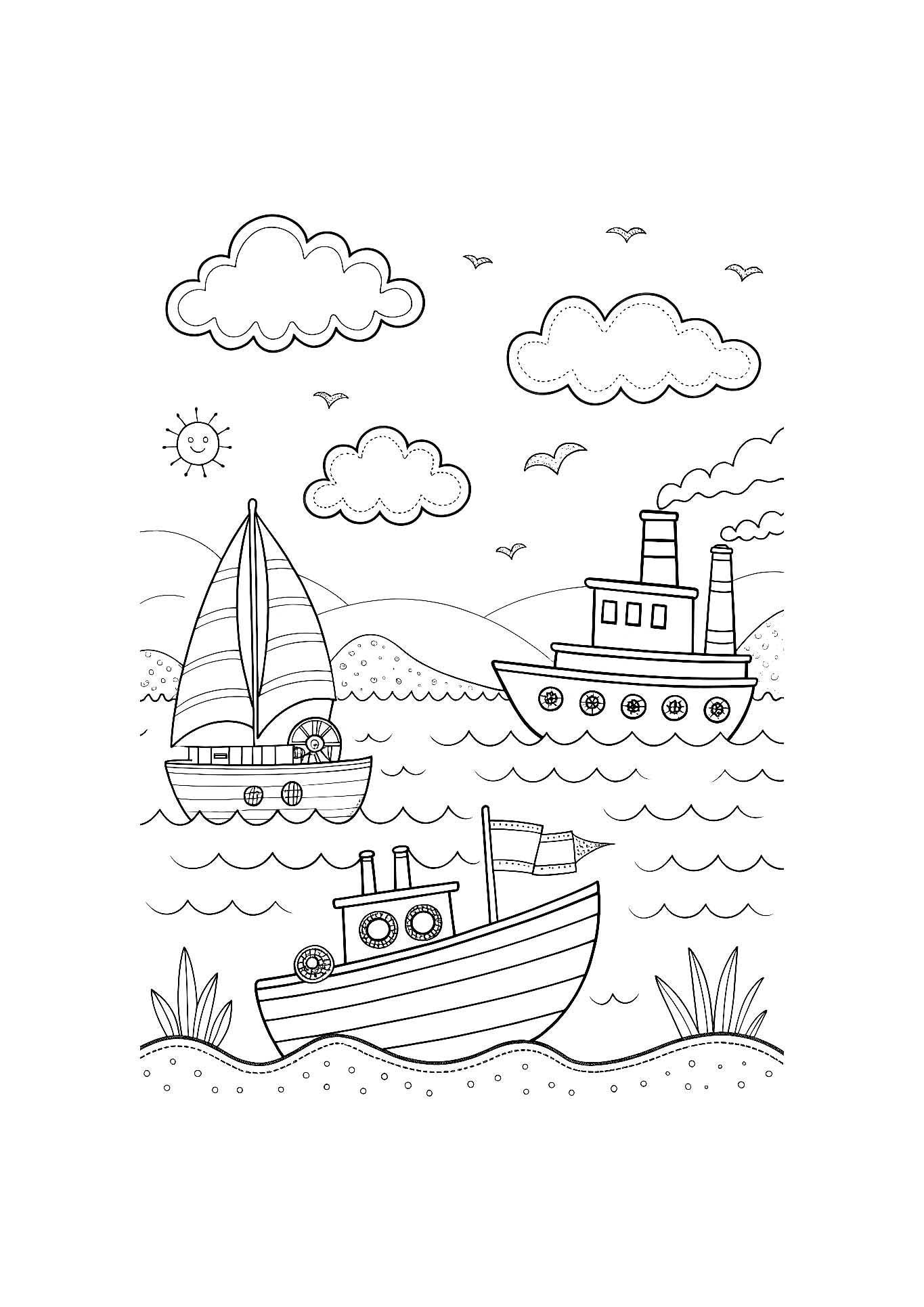 Shapes & Patterns Coloring Book for Kids – 20 Printable A4 Pages – Fun and Educational Coloring Pages – Digital PDF Download