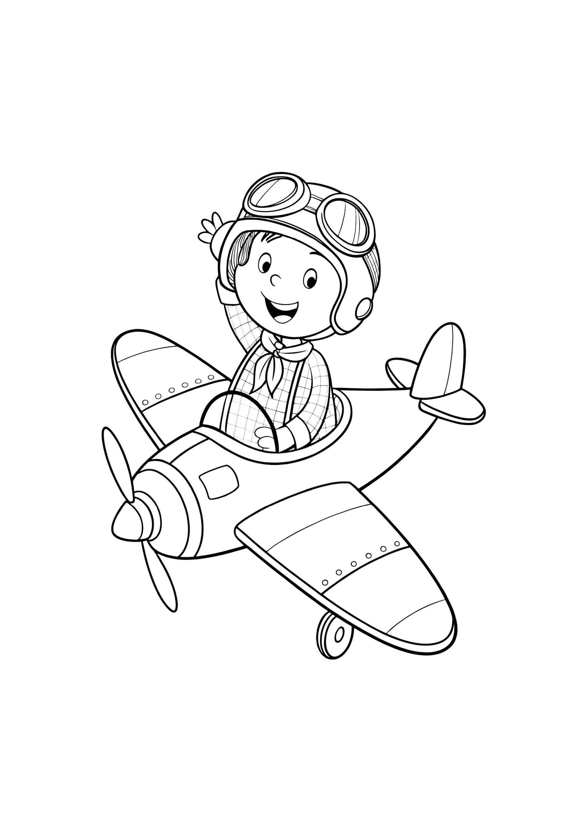 Pilot Coloring Book for Kids – 25 Printable A4 Pages – Fun Aviation and Pilot Illustrations – Digital PDF Download