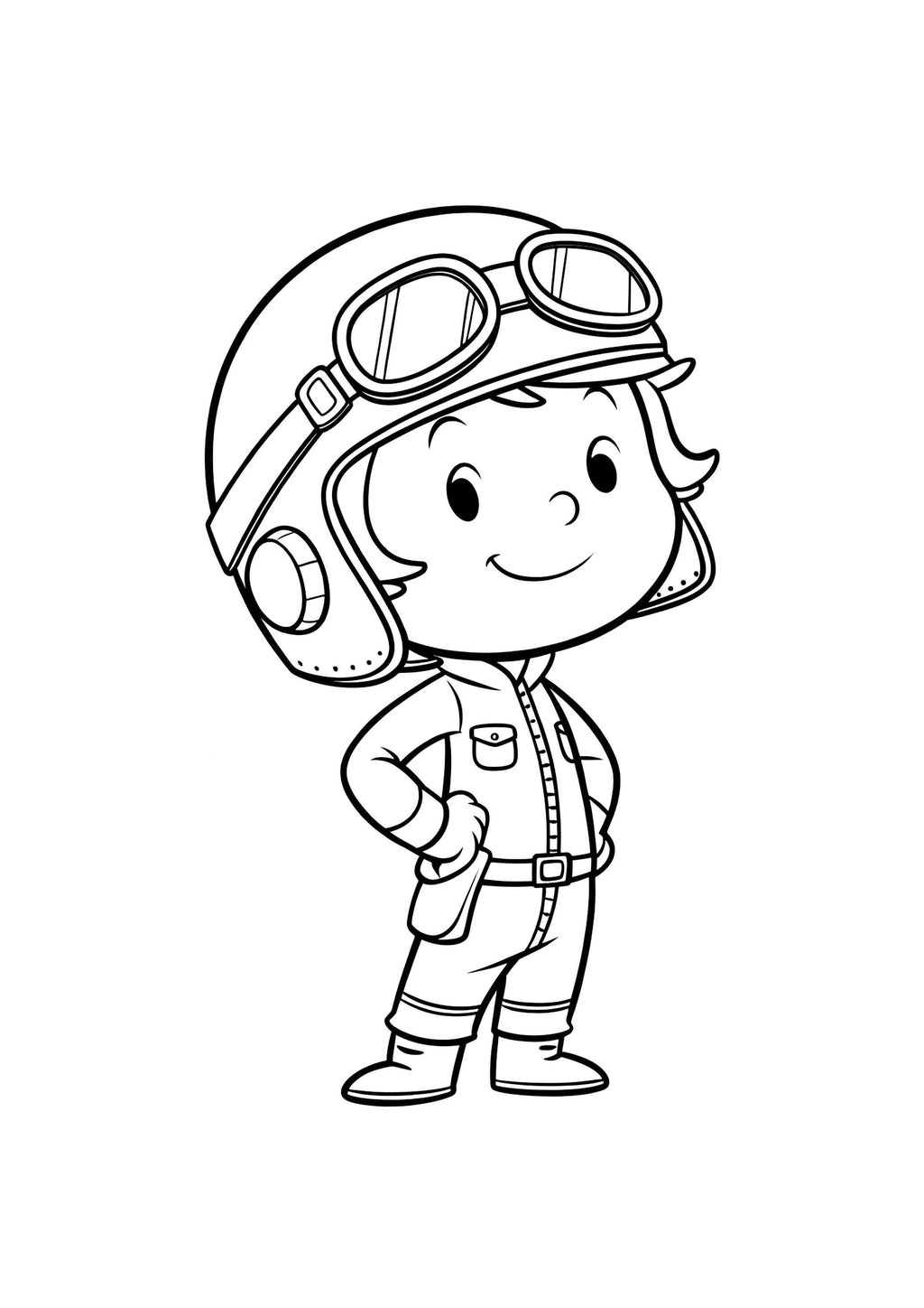 Pilot Coloring Book for Kids – 25 Printable A4 Pages – Fun Aviation and Pilot Illustrations – Digital PDF Download