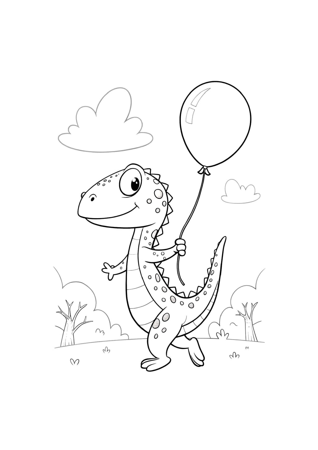 Reptiles Coloring Book for Kids – 30 Printable A4 Pages – Fun and Educational Reptile Illustrations – Digital PDF Download