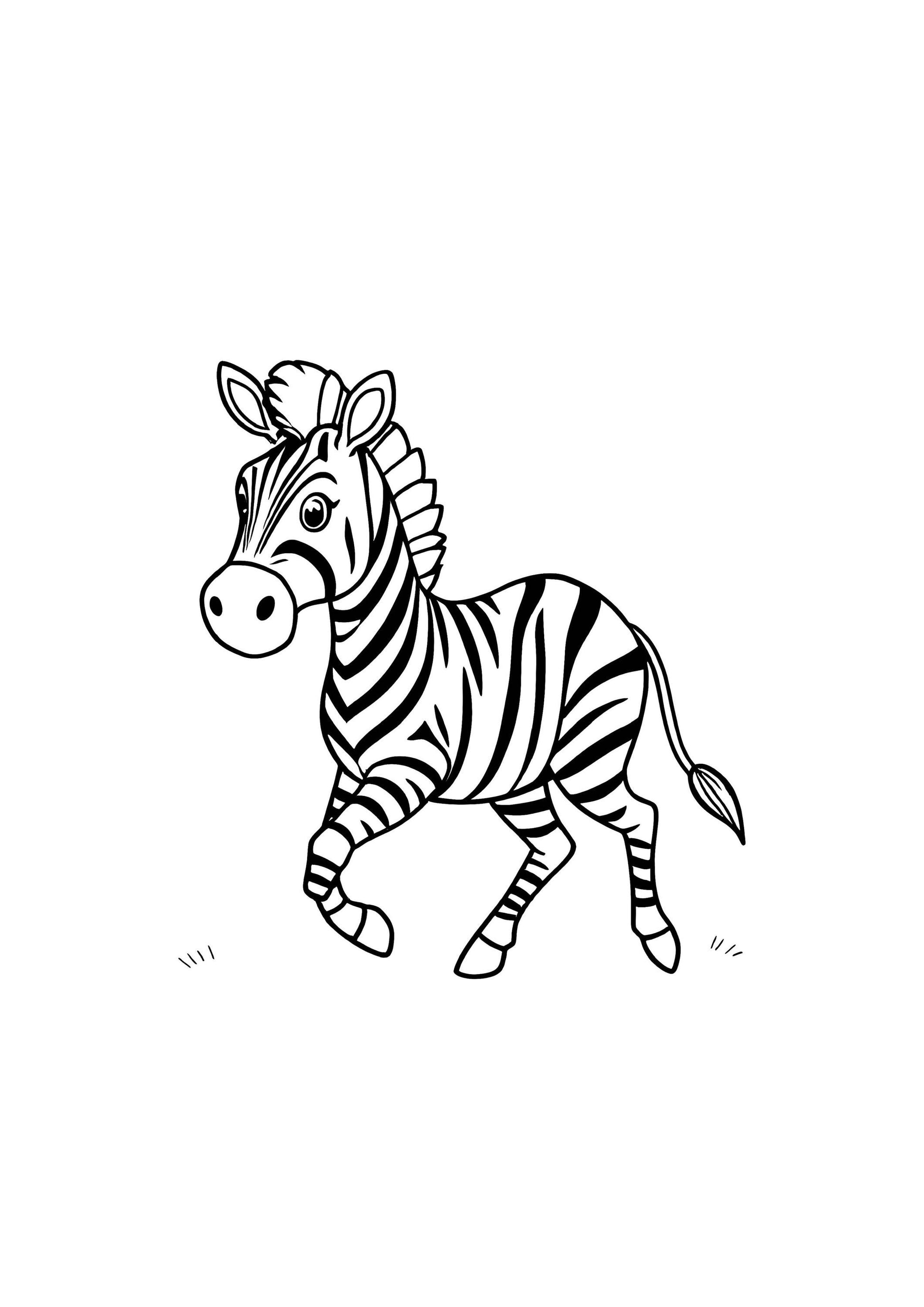 Zebra Coloring Book for Kids – 15 Printable A4 Pages – Fun and Educational Zebra Illustrations – Digital PDF Download