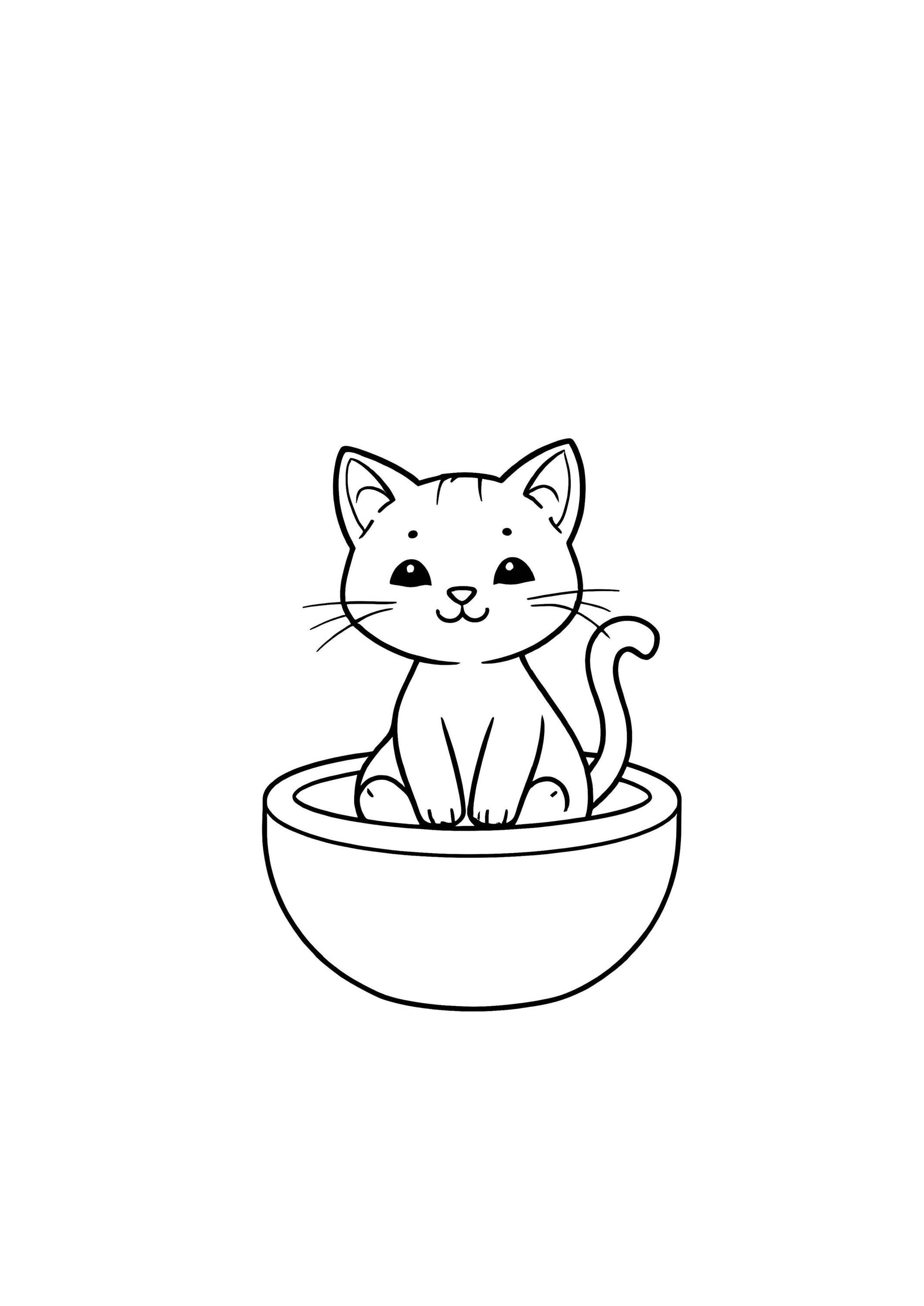 Cat Coloring Book for Kids – 50 Printable A4 Pages – Cute and Fun Cat Illustrations – Digital PDF Coloring Activity