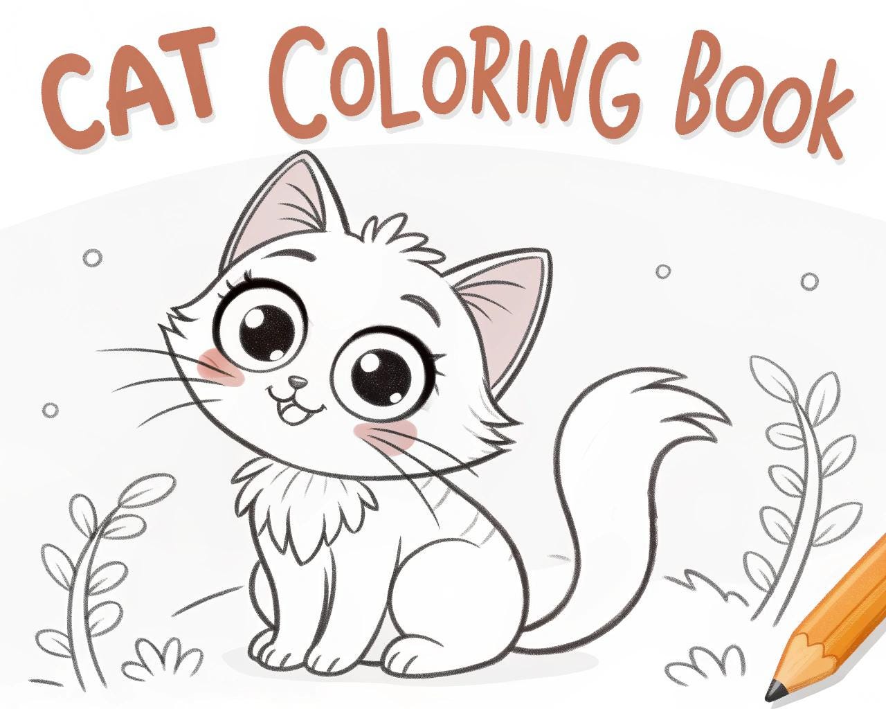 Cat Coloring Book for Kids – 50 Printable A4 Pages – Cute and Fun Cat Illustrations – Digital PDF Coloring Activity
