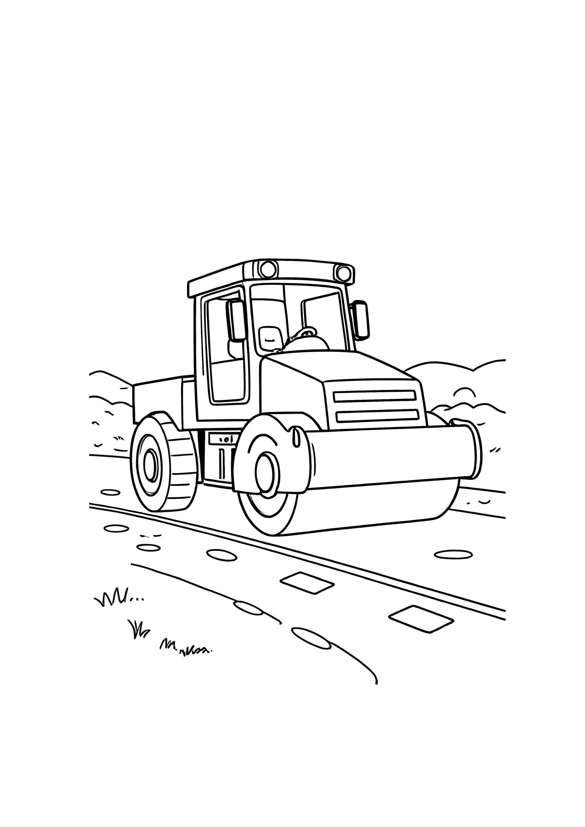 Construction Vehicle Coloring Book for Kids – 50 Fun Pages of Trucks, Diggers, Cranes & More!
