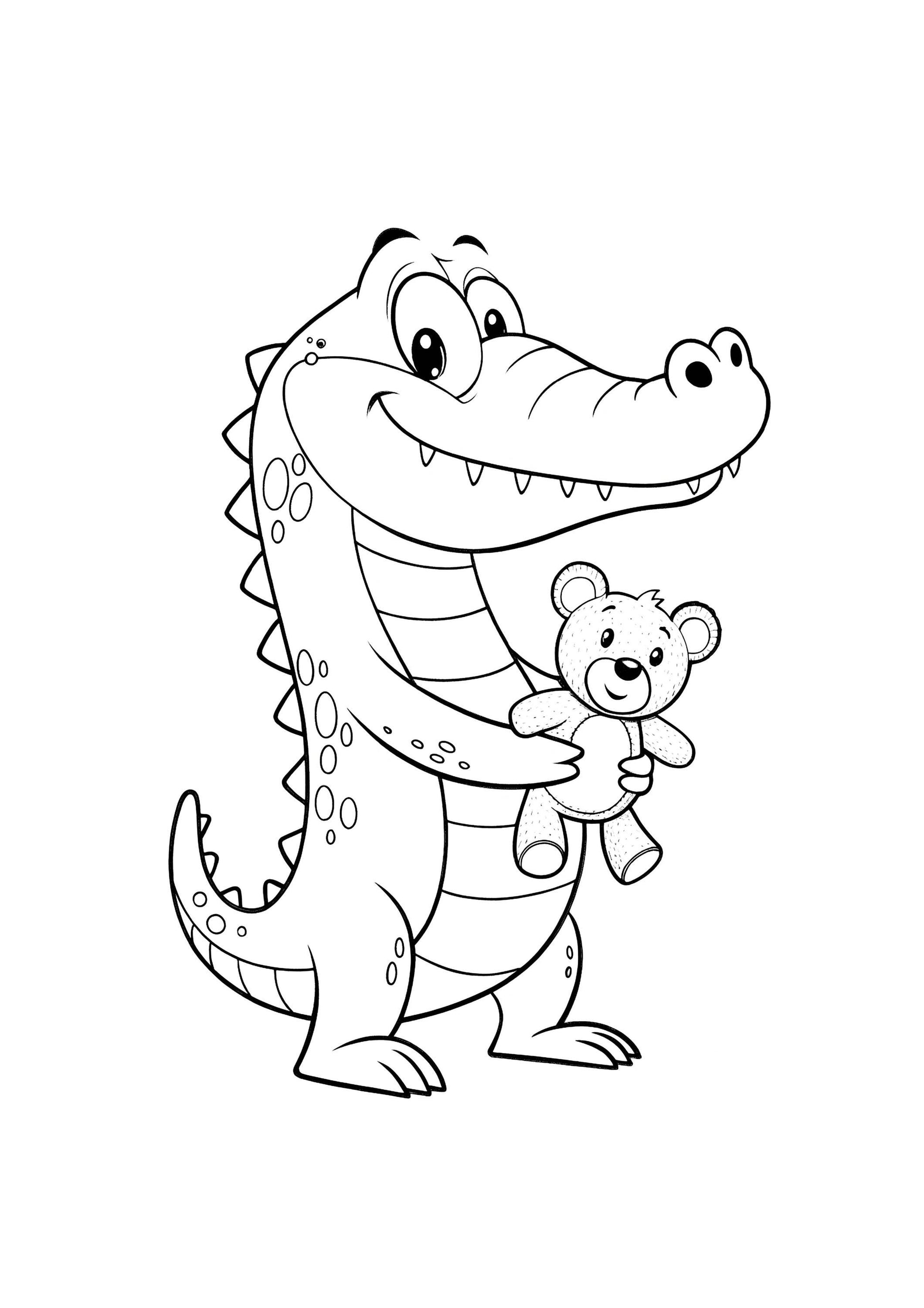 Crocodile Coloring Book for Kids | Printable Jungle & Animal Activity Sheets | Digital Download for Toddlers Preschoolers