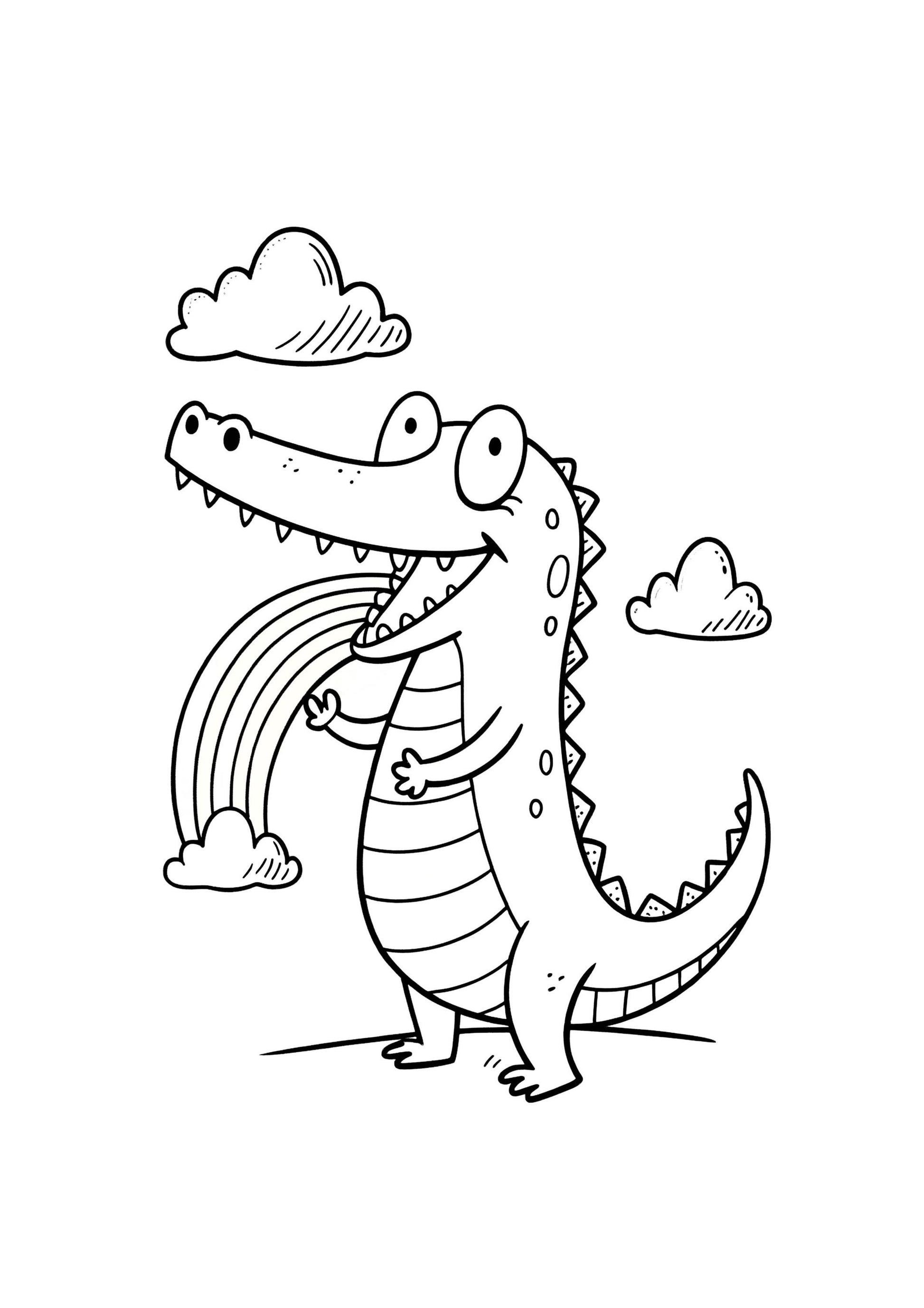 Crocodile Coloring Book for Kids | Printable Jungle & Animal Activity Sheets | Digital Download for Toddlers Preschoolers