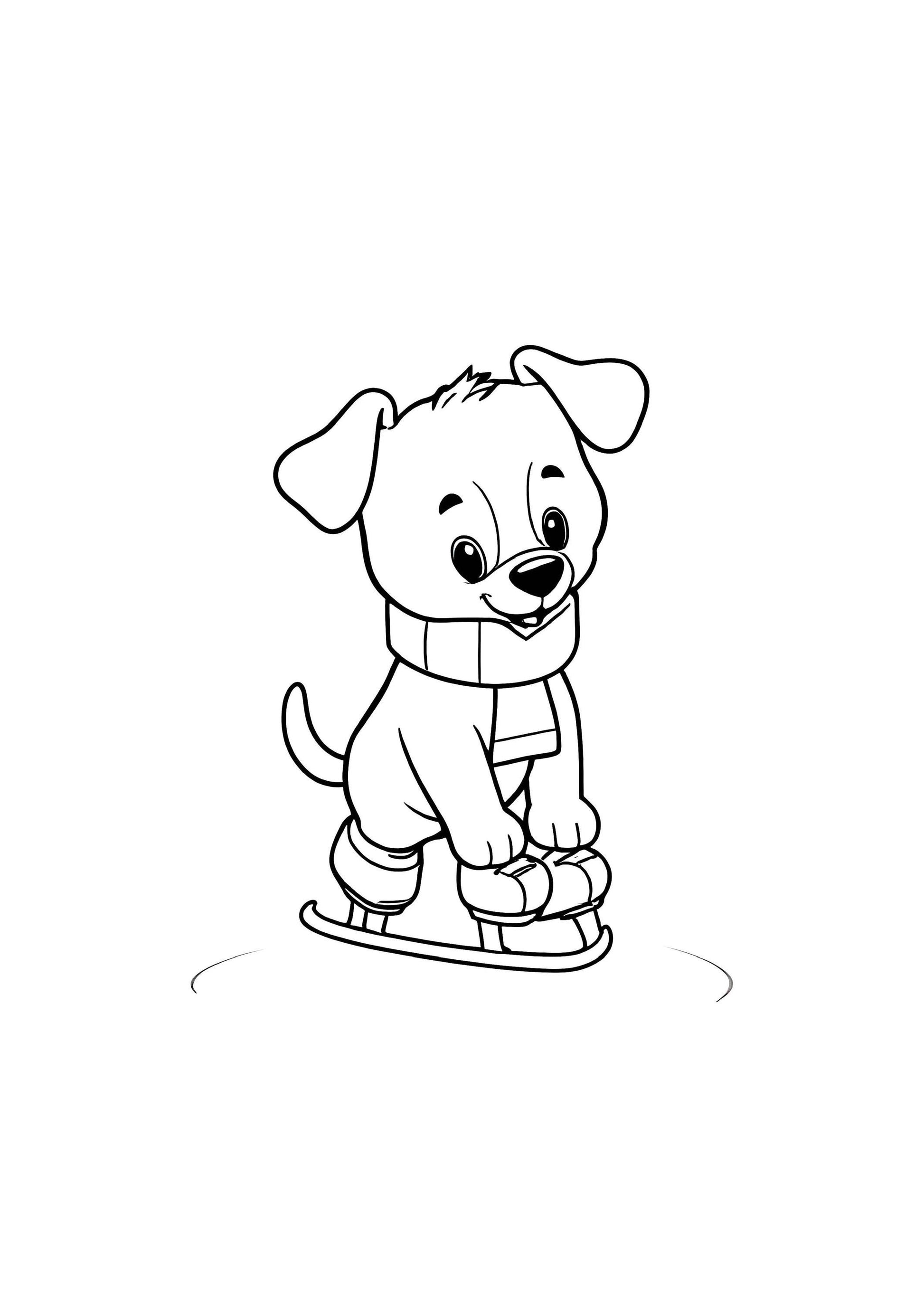 Dog Coloring Book for Kids – 50 Printable A4 Pages – Cute and Fun Dog Illustrations – Digital PDF Download