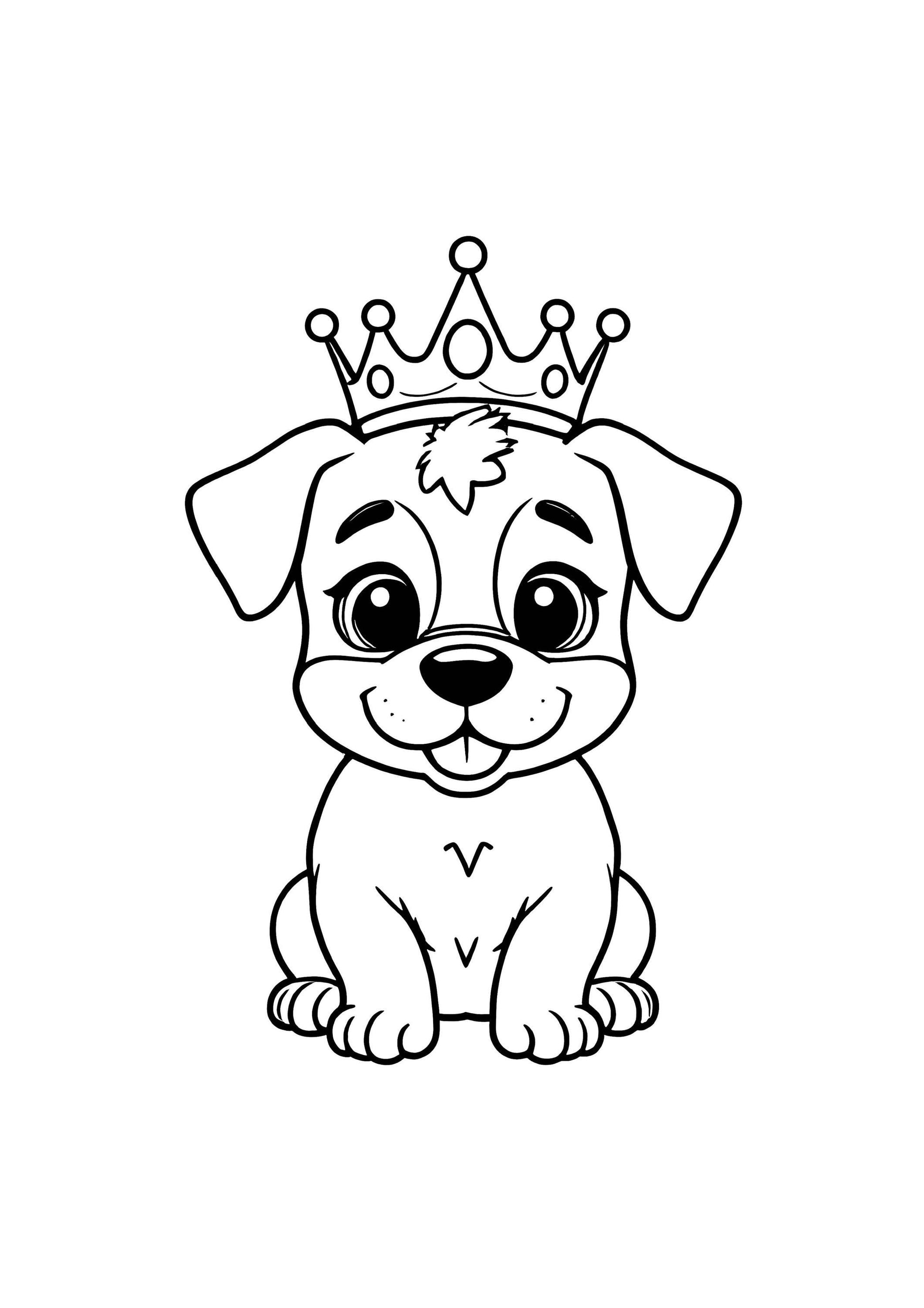 Dog Coloring Book for Kids – 50 Printable A4 Pages – Cute and Fun Dog Illustrations – Digital PDF Download