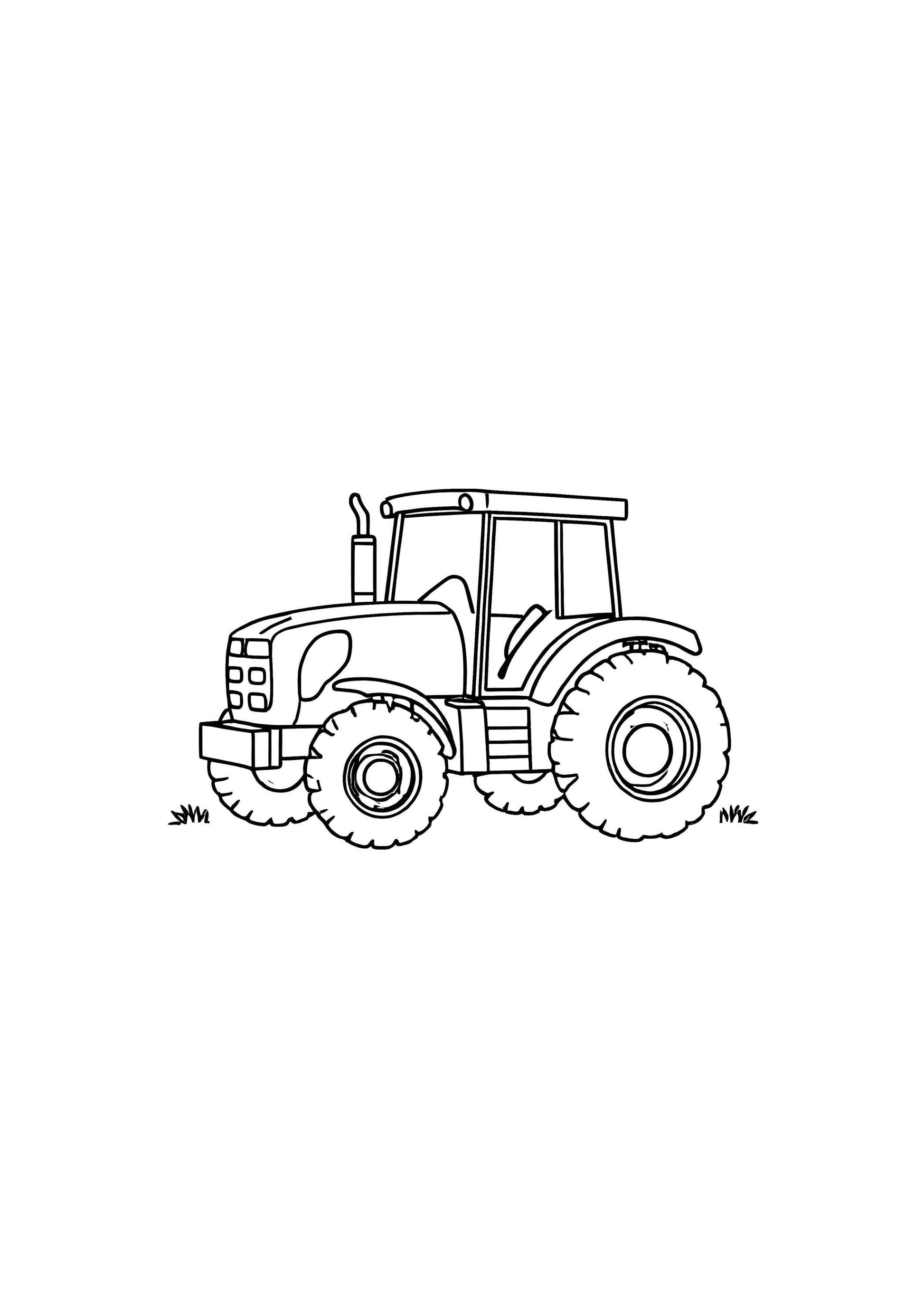 Farming Vehicle Coloring Book for Kids – 50 Printable A4 Pages – Tractors and Farm Machinery – Digital PDF Download