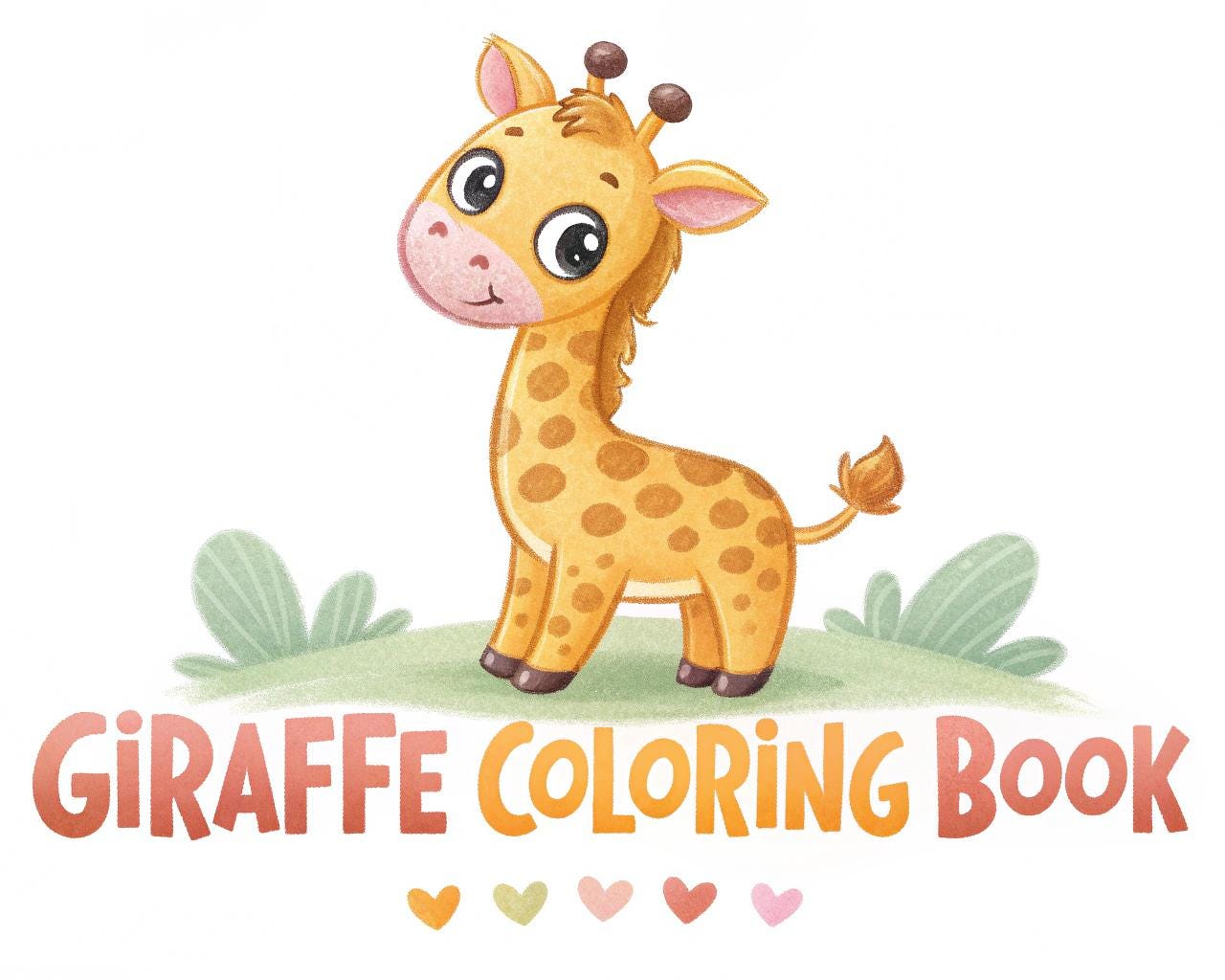 Giraffe Coloring Book for Kids – 35 Printable Pages of Cute, Funny & Wild Giraffes to Color