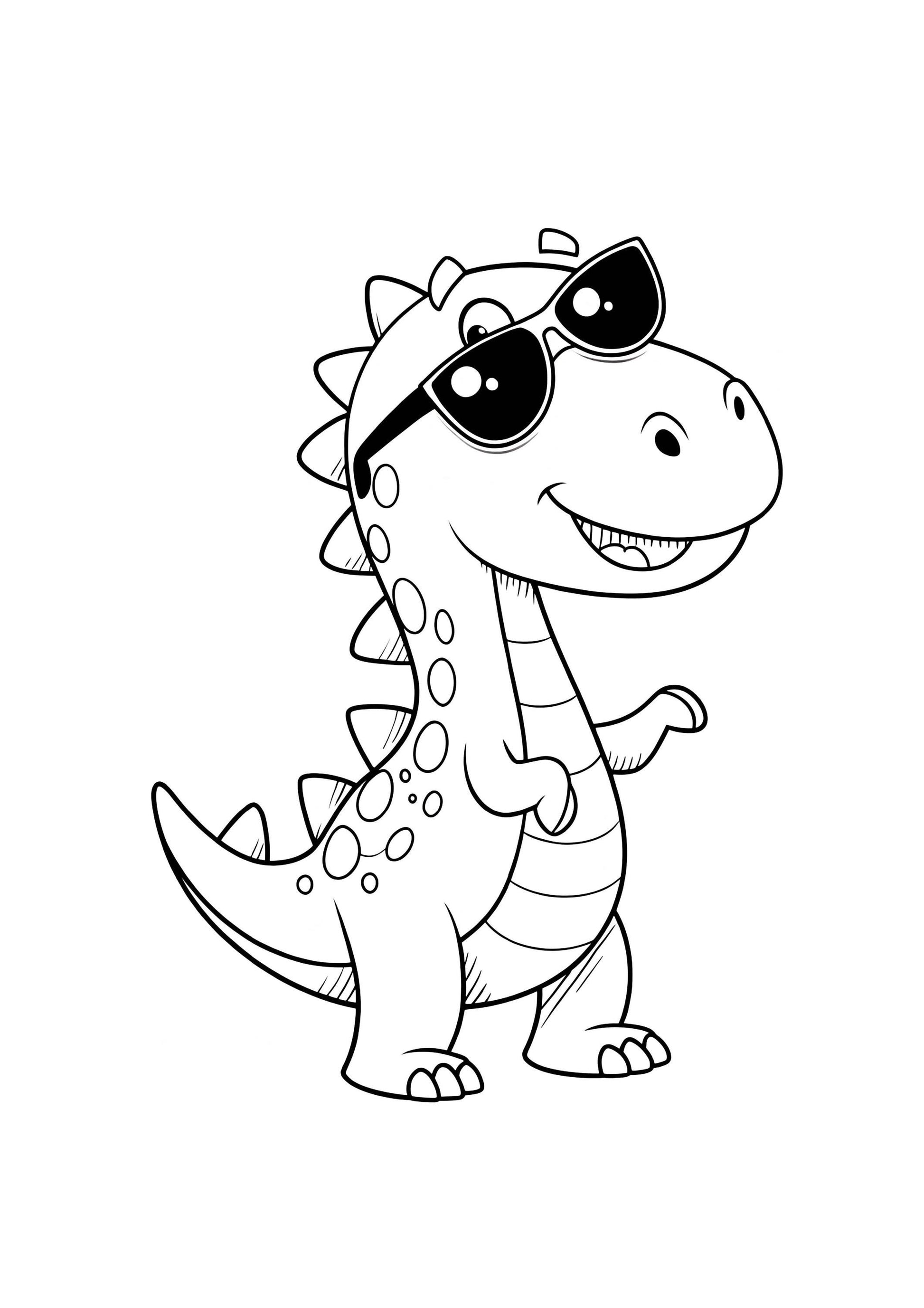 Dino Coloring Book for Kids – 70 Printable A4 Pages – Fun Dinosaur Illustrations – Digital PDF Download