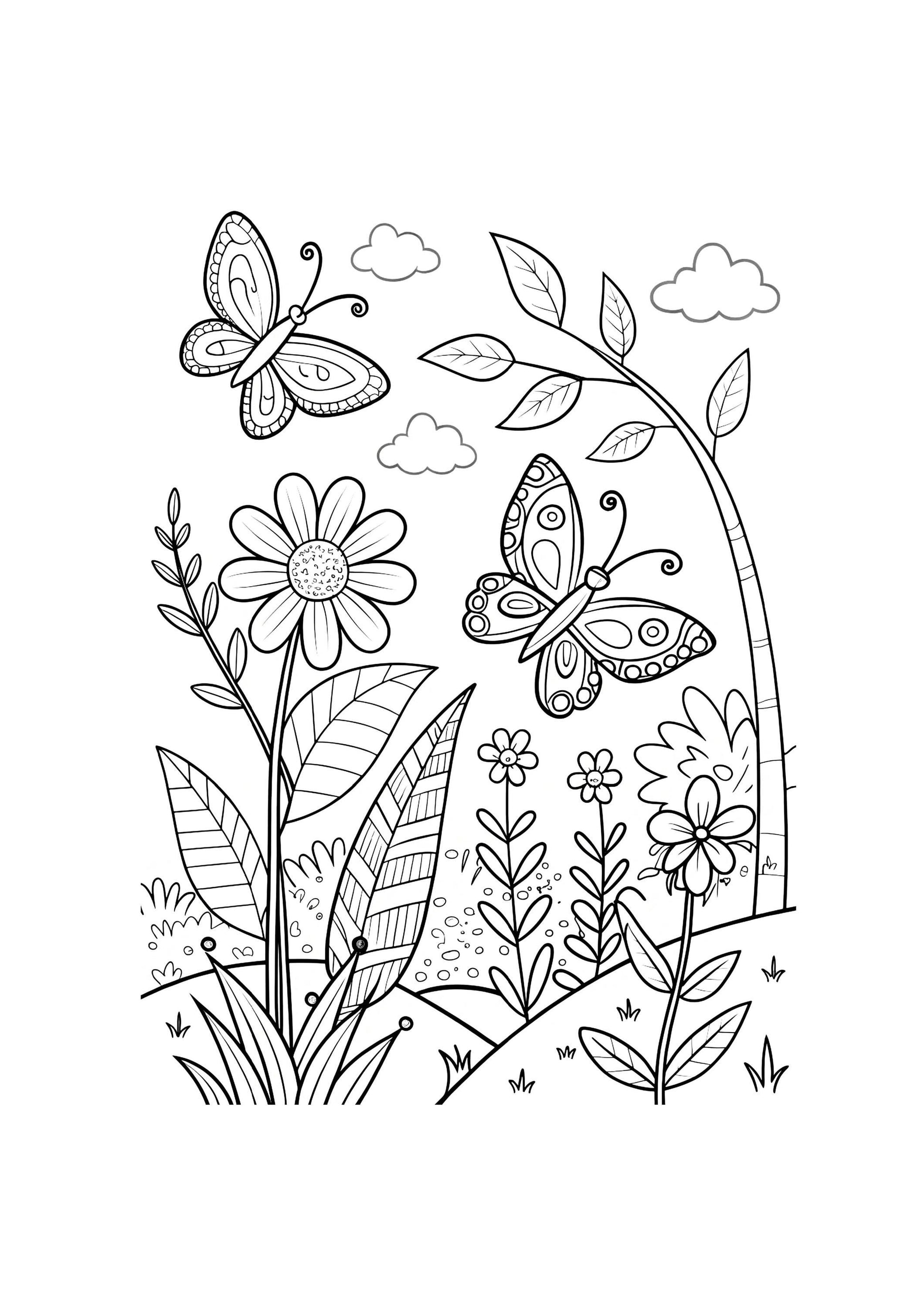 Jungle Coloring Book for Kids – 40 Printable A4 Pages – Wild and Fun Jungle Animal Illustrations – Digital PDF Download