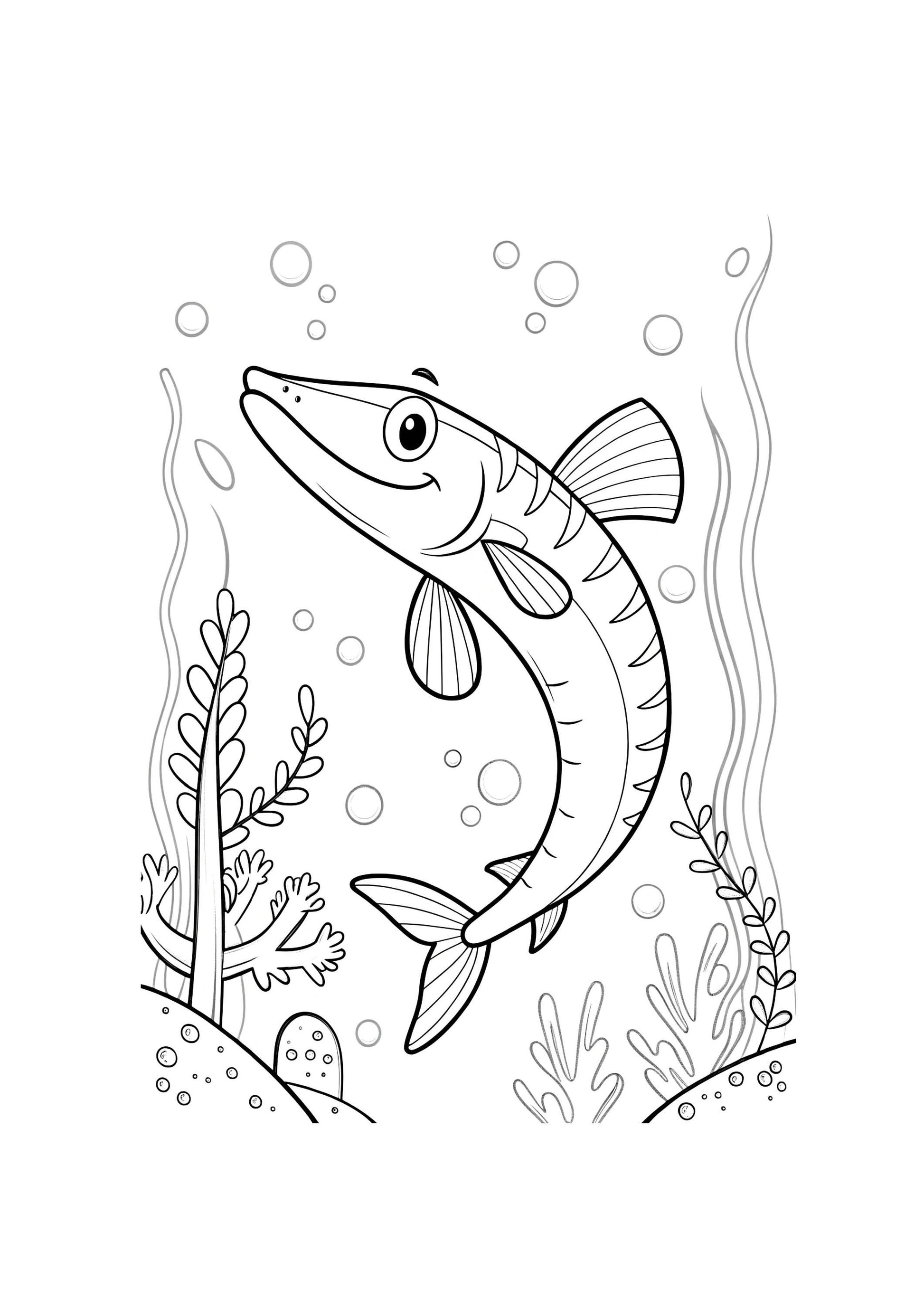 Sea Coloring Book for Kids – 85 Printable A4 Pages – Underwater and Ocean Life Illustrations – Digital PDF Download