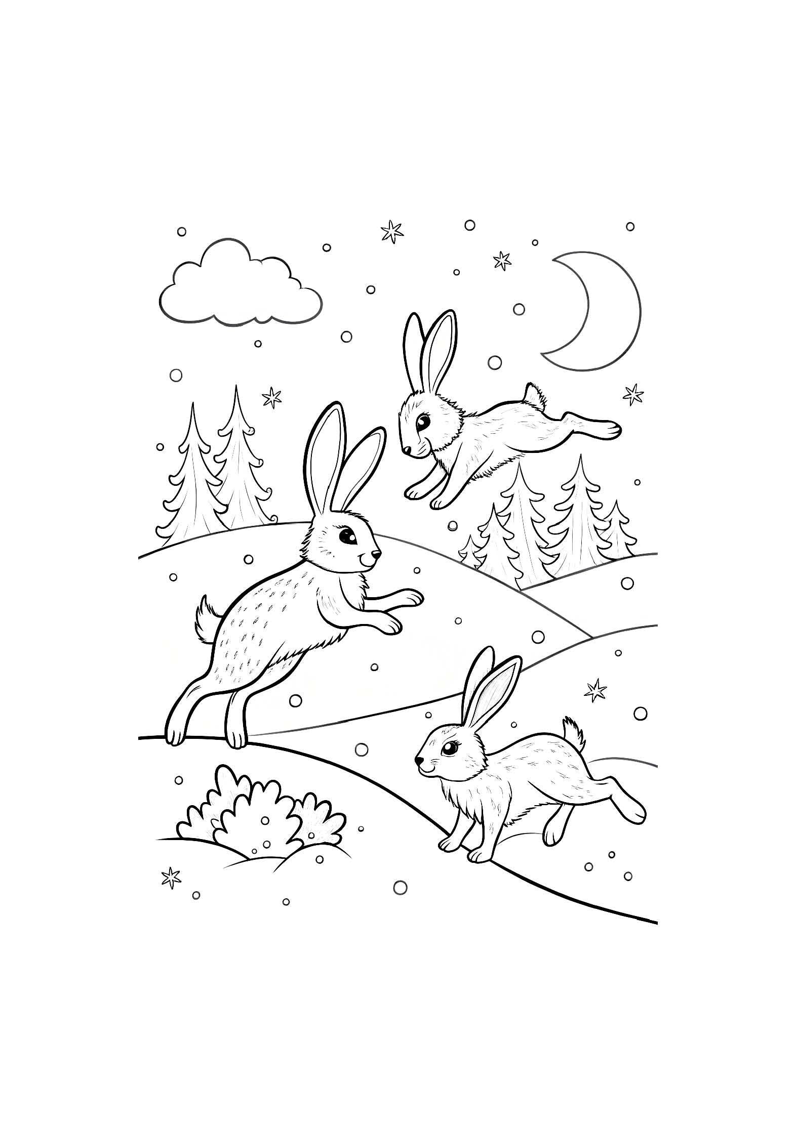 Arctic Animals Coloring Book for Kids – 20 Printable A4 Pages – Cute and Educational Polar Animal Illustrations – Digital PDF Download