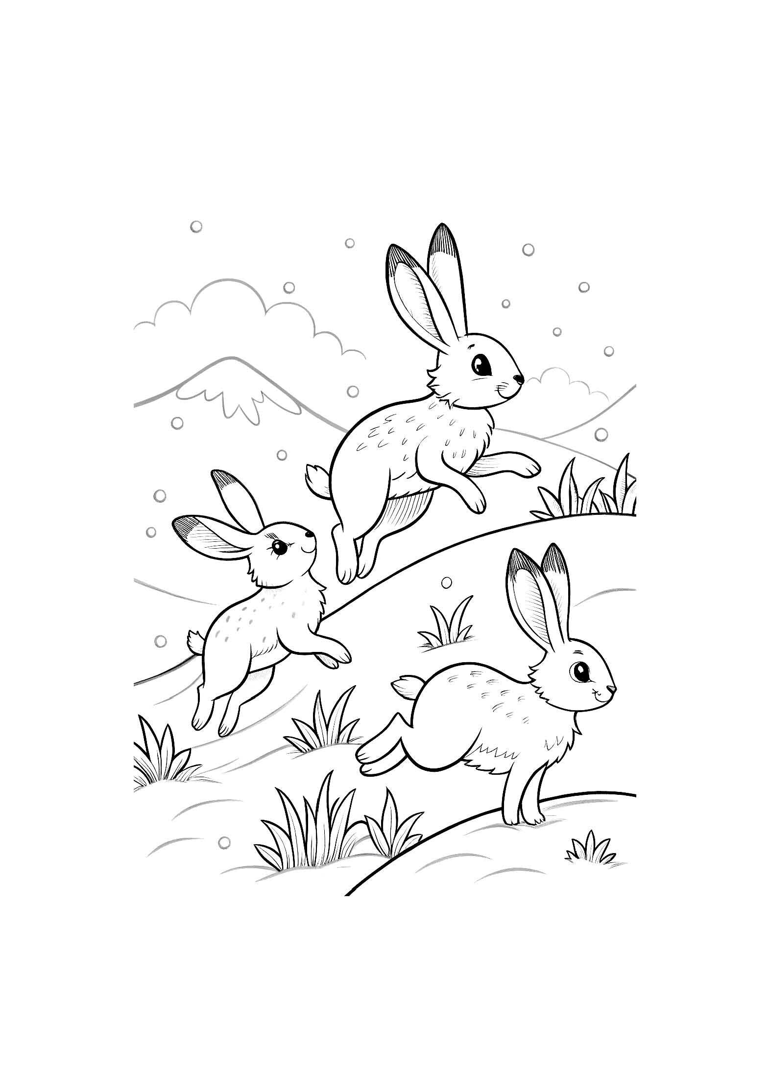 Arctic Animals Coloring Book for Kids – 20 Printable A4 Pages – Cute and Educational Polar Animal Illustrations – Digital PDF Download