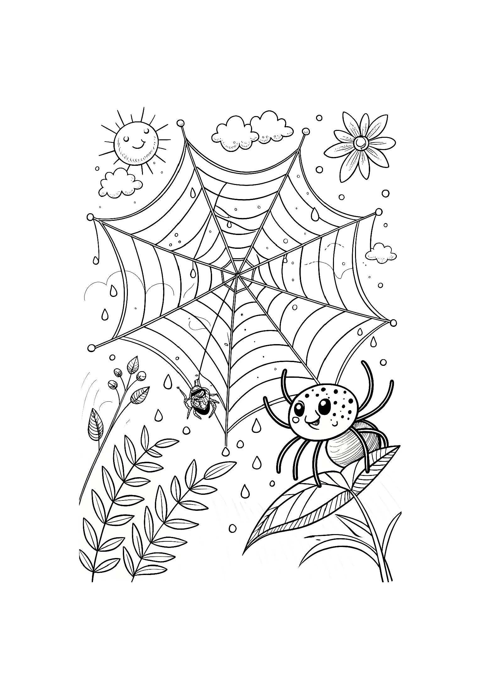 Bugs and Insects Coloring Book for Kids – 20 Printable A4 Pages – Fun and Educational Insect Illustrations – Digital PDF Download