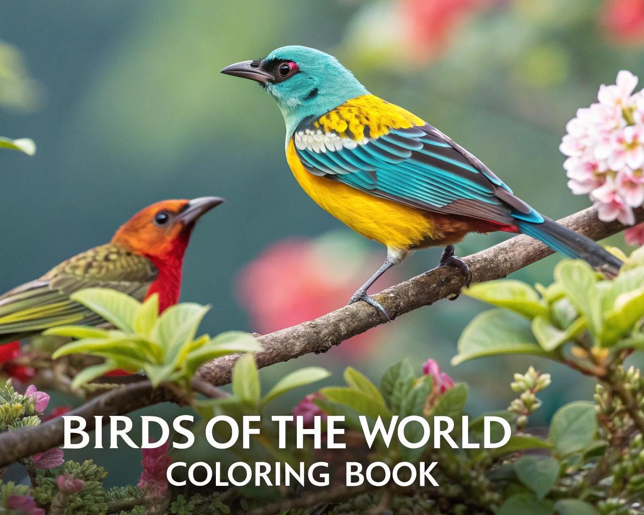 Birds of the World Coloring Book for Kids – 20 Printable A4 Pages – Beautiful and Educational Bird Illustrations – Digital PDF Download