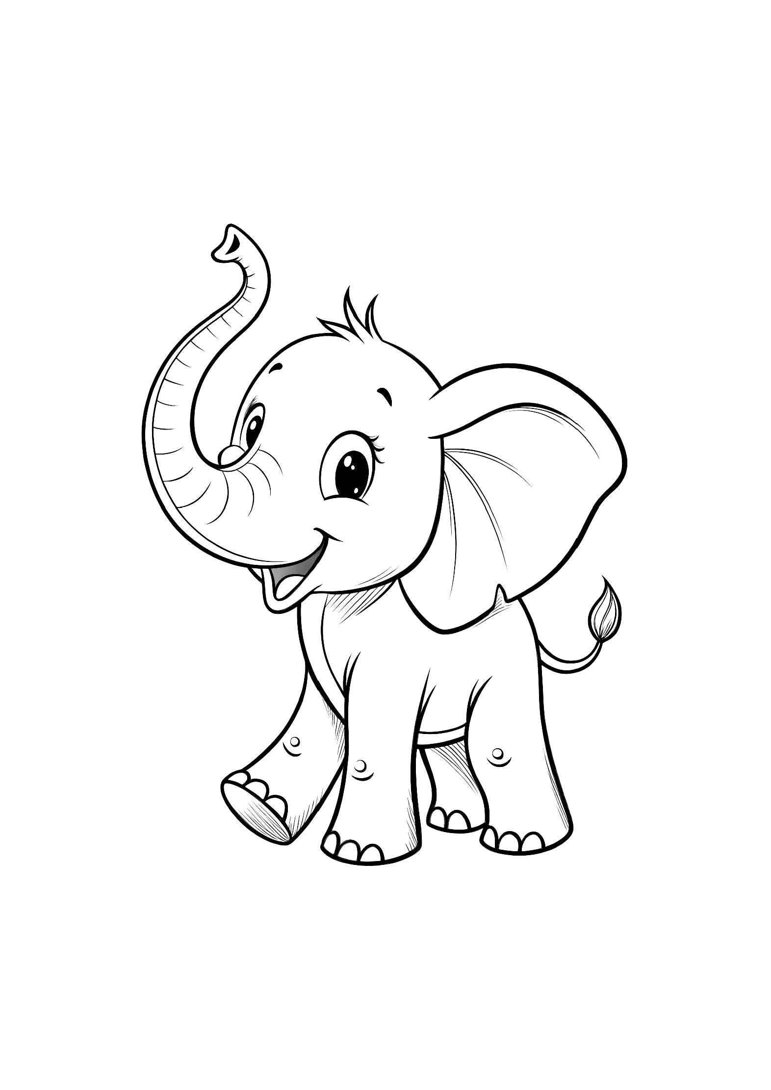 Baby Animals Coloring Book for Kids – 20 Printable A4 Pages – Adorable and Cute Baby Animal Illustrations – Digital PDF Download