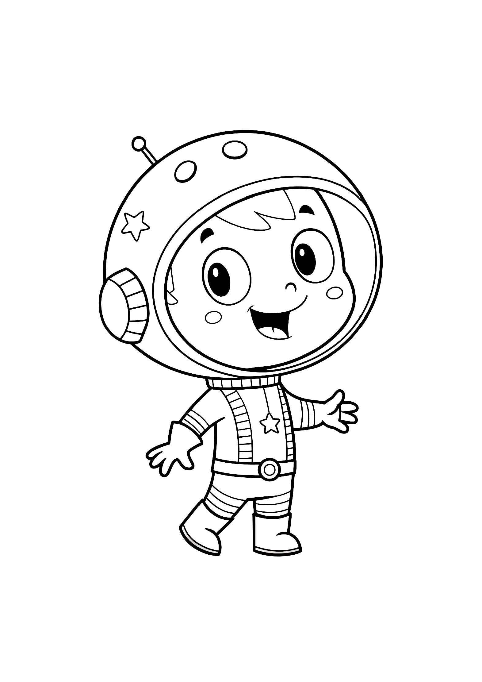 Outer Space Kids Coloring Book – 20 Printable A4 Pages – Fun and Educational Space-Themed Illustrations – Digital PDF Download