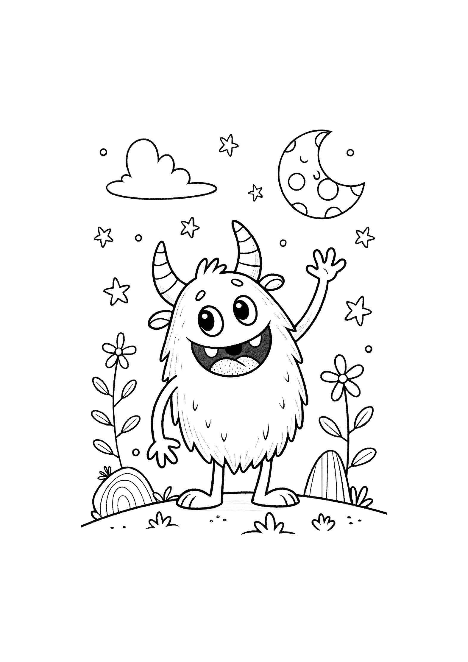 Imaginary Creatures Coloring Book for Kids – 20 Printable A4 Pages – Magical and Creative Fantasy Illustrations – Digital PDF Download