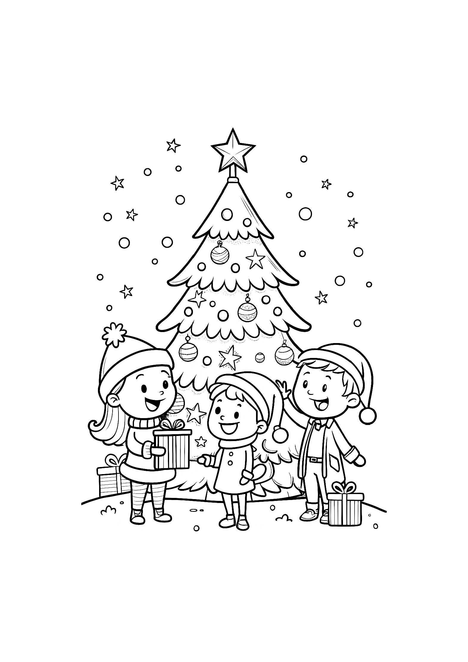 Christmas Joy Coloring Book for Kids – 20 Printable A4 Pages – Festive Holiday Illustrations – Digital PDF Download