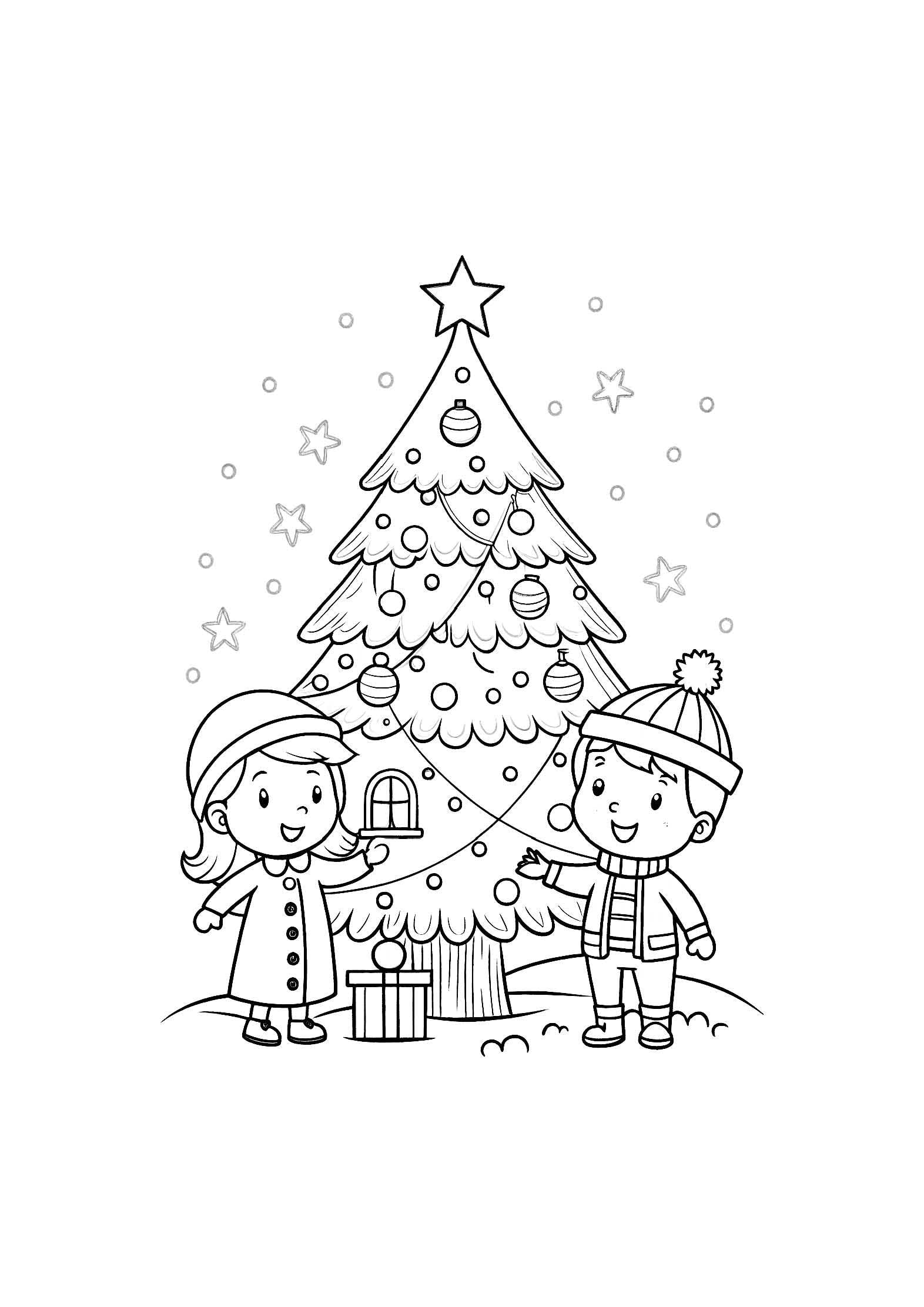 Christmas Joy Coloring Book for Kids – 20 Printable A4 Pages – Festive Holiday Illustrations – Digital PDF Download