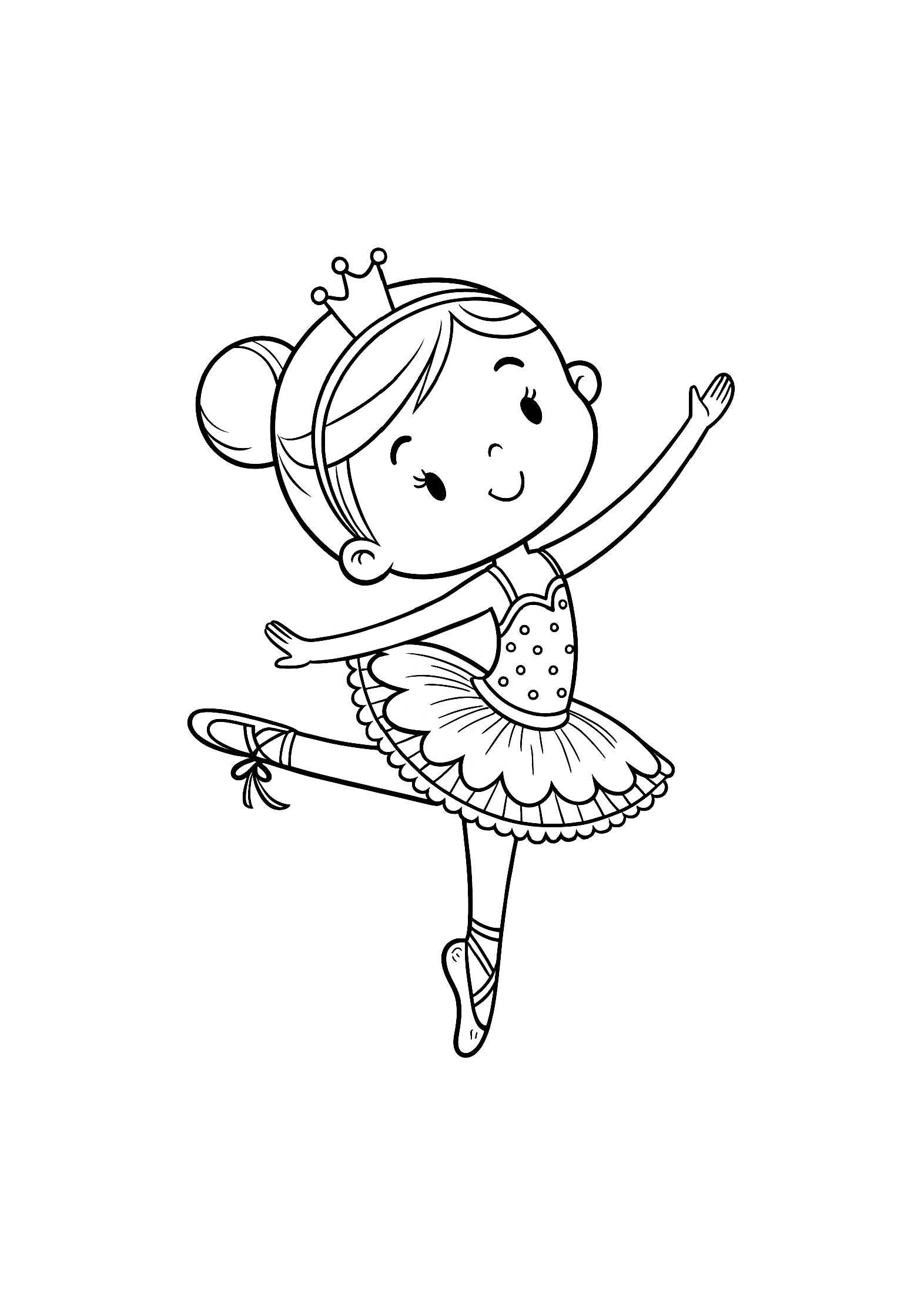 Dance & Ballet Coloring Book for Kids – 20 Printable A4 Pages | Digital PDF Download