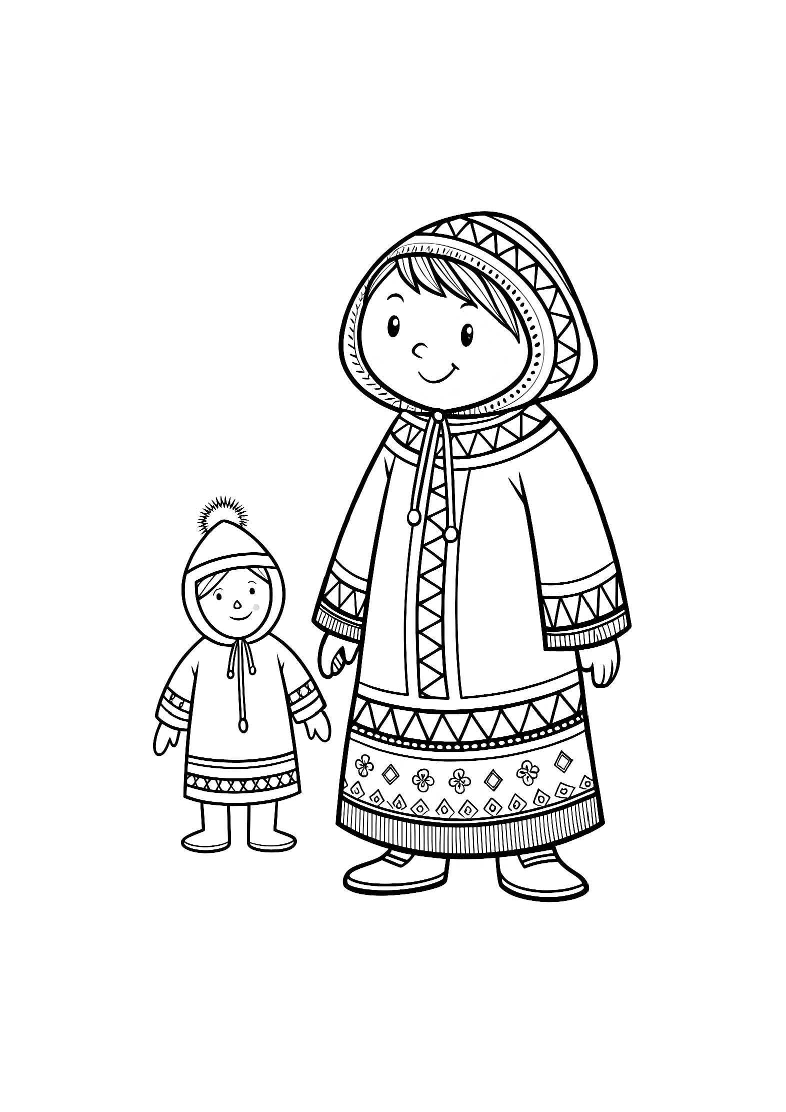 Traditional Clothing Coloring Book for Kids – 20 Printable A4 Pages – Cultural Dress from Around the World – Digital PDF Download