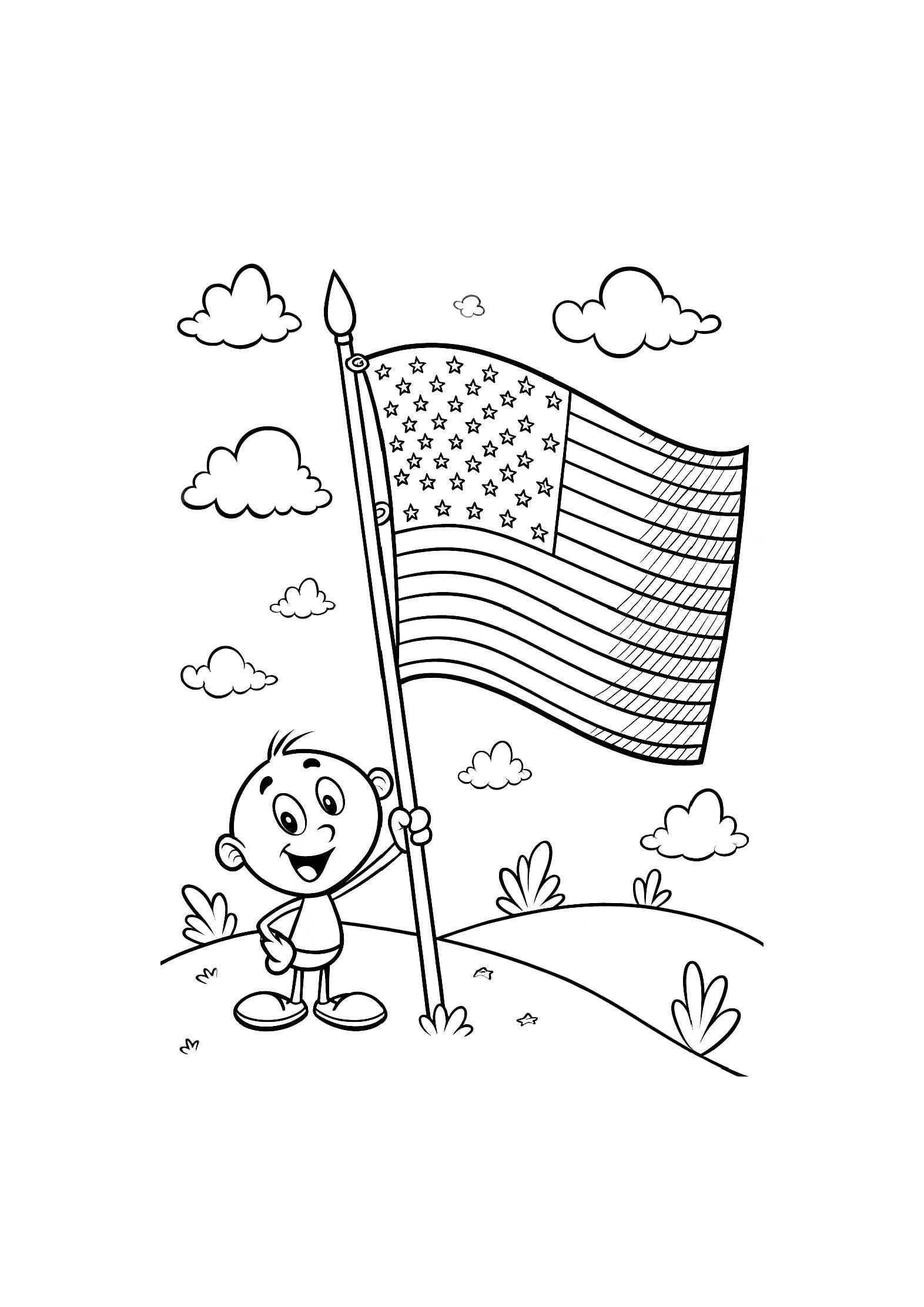 World Flags Coloring Book for Kids – 20 Printable A4 Pages – Educational Flag Illustrations – Digital PDF Download