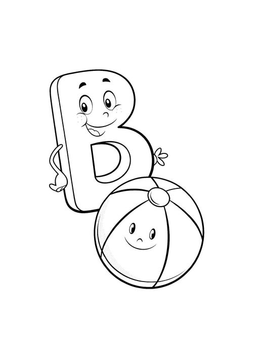 ABC Coloring Book for Kids – 26 Printable A4 Pages – Learn Alphabet with Fun Illustrations – Digital PDF Download