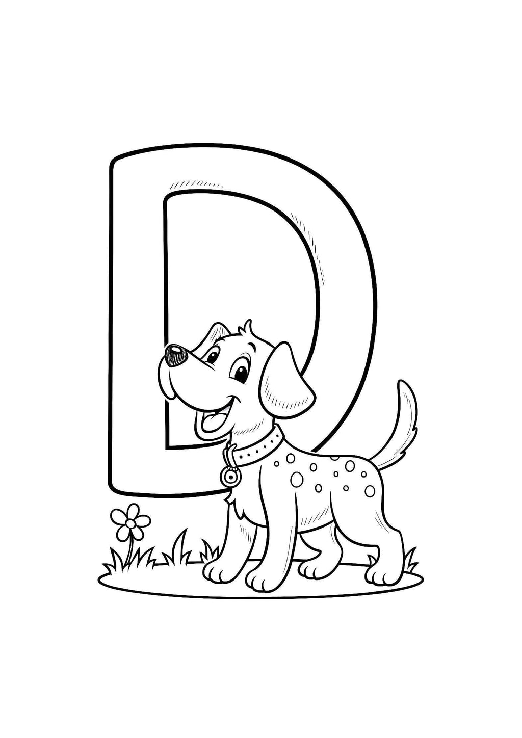 ABC Coloring Book for Kids – 26 Printable A4 Pages – Learn Alphabet with Fun Illustrations – Digital PDF Download