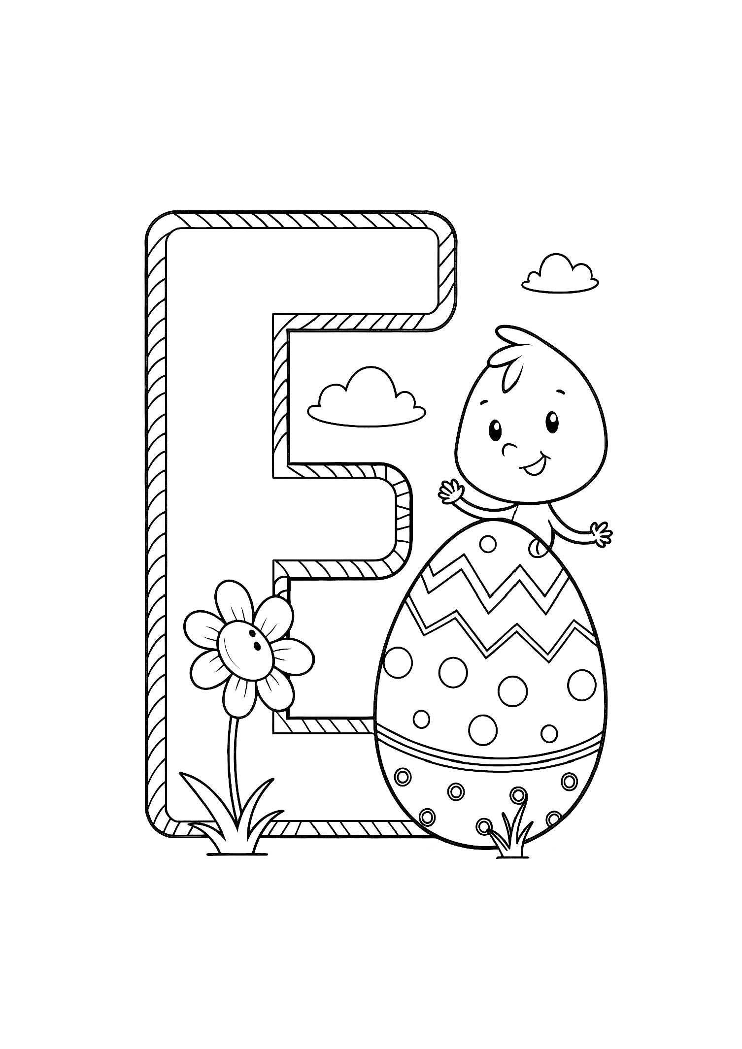 ABC Coloring Book for Kids – 26 Printable A4 Pages – Learn Alphabet with Fun Illustrations – Digital PDF Download