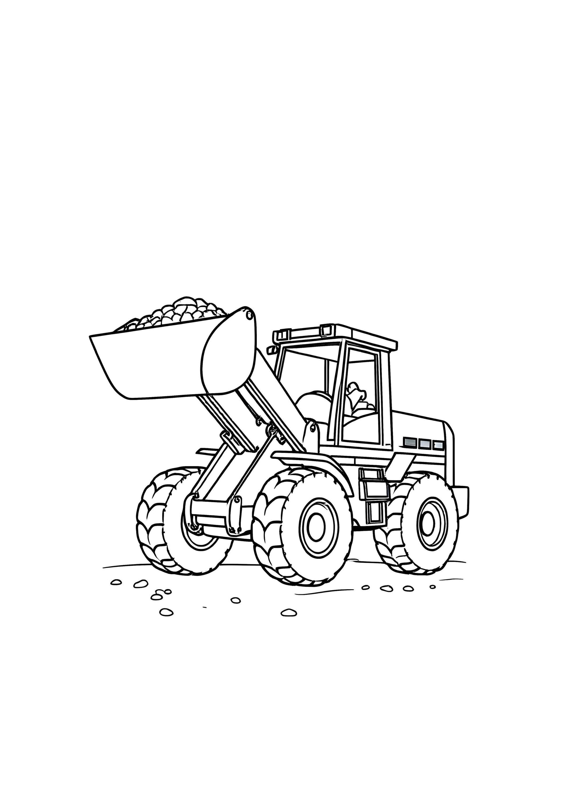 Construction Vehicle Coloring Book for Kids – 50 Fun Pages of Trucks, Diggers, Cranes & More!