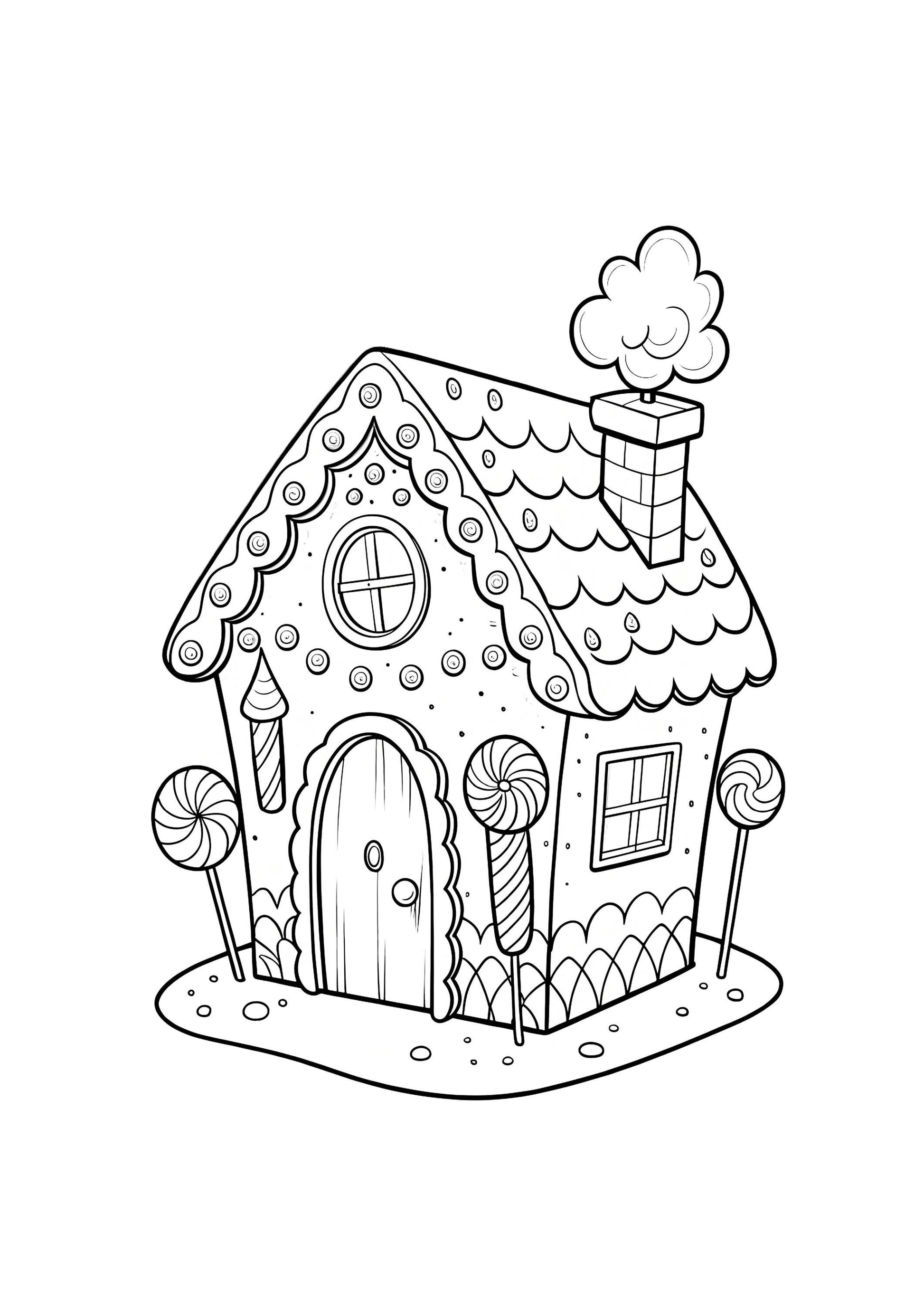 House Coloring Book for Kids – 30 Printable A4 Pages – Fun and Detailed House Illustrations – Digital PDF Download