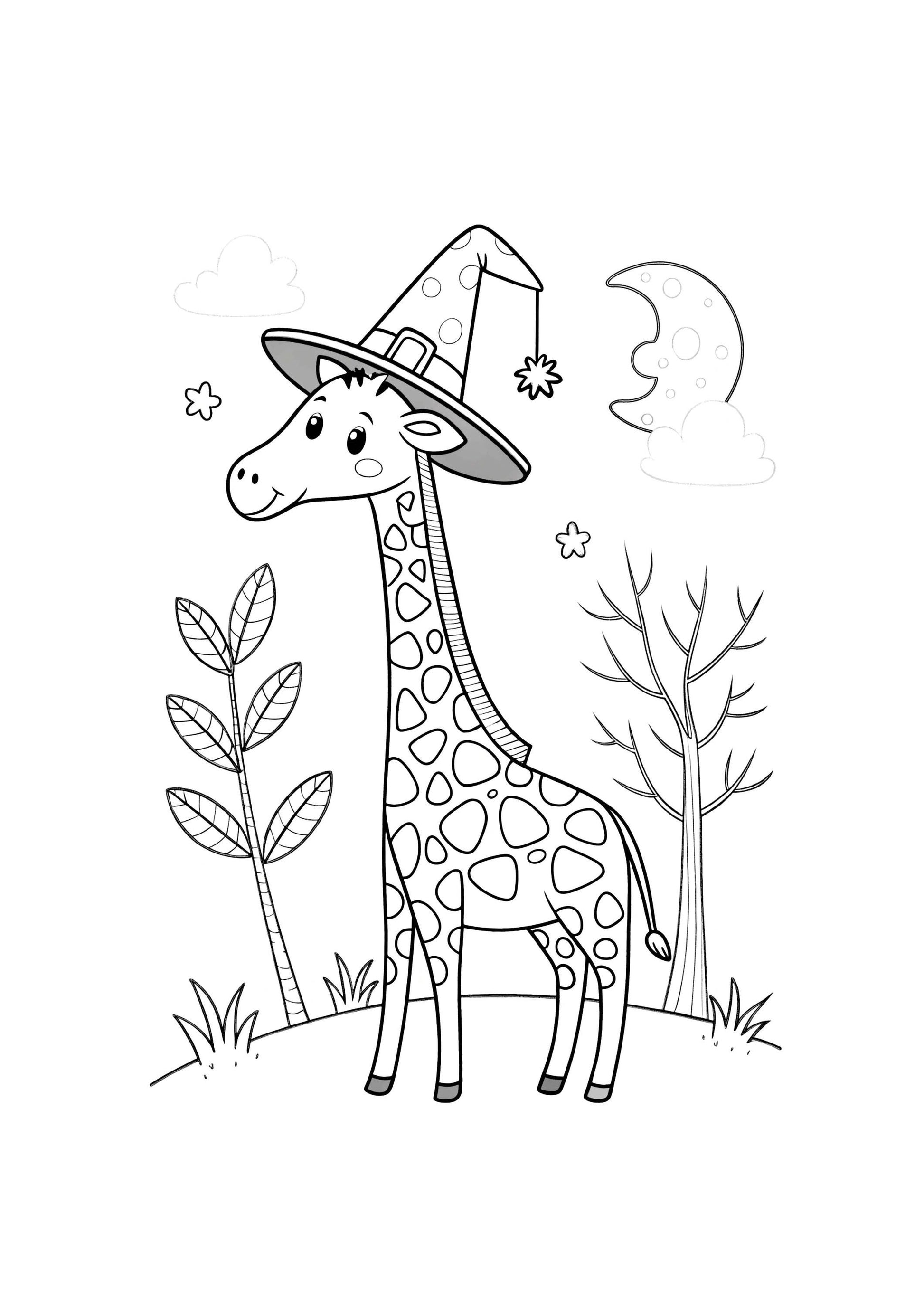 Giraffe Coloring Book for Kids – 35 Printable Pages of Cute, Funny & Wild Giraffes to Color