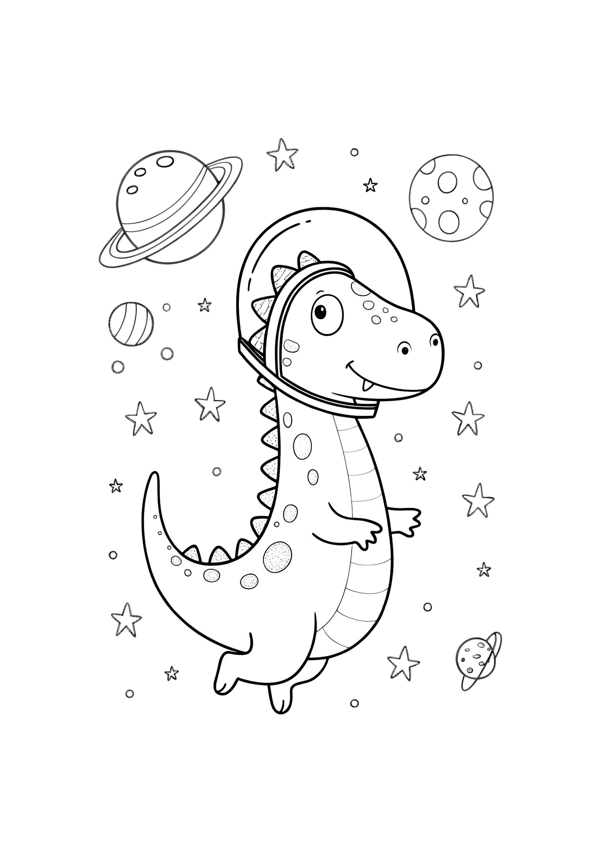 Dino Coloring Book for Kids – 70 Printable A4 Pages – Fun Dinosaur Illustrations – Digital PDF Download