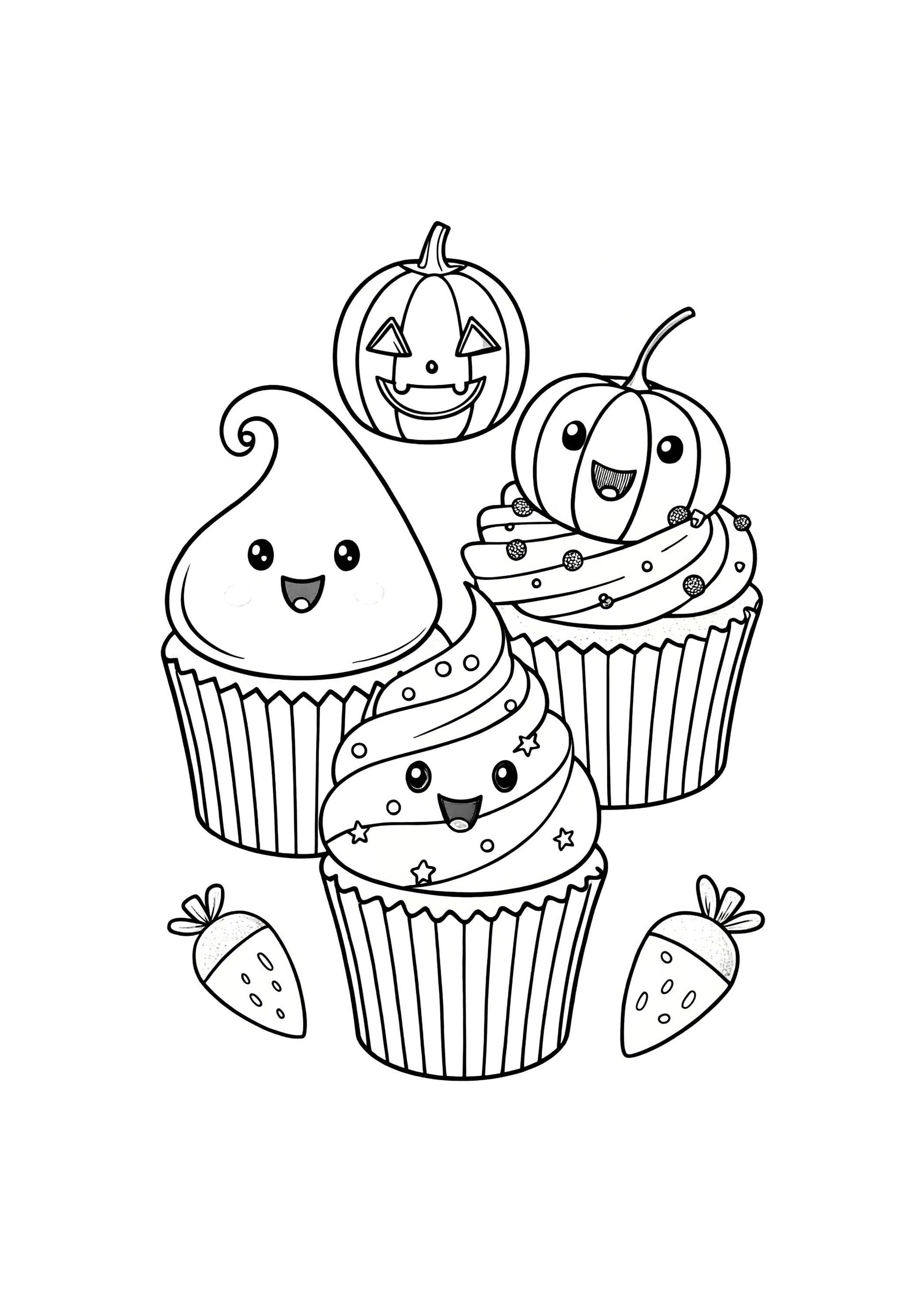 Halloween Coloring Book for Kids – 50 Printable A4 Pages – Spooky and Fun Halloween Illustrations – Digital PDF Download