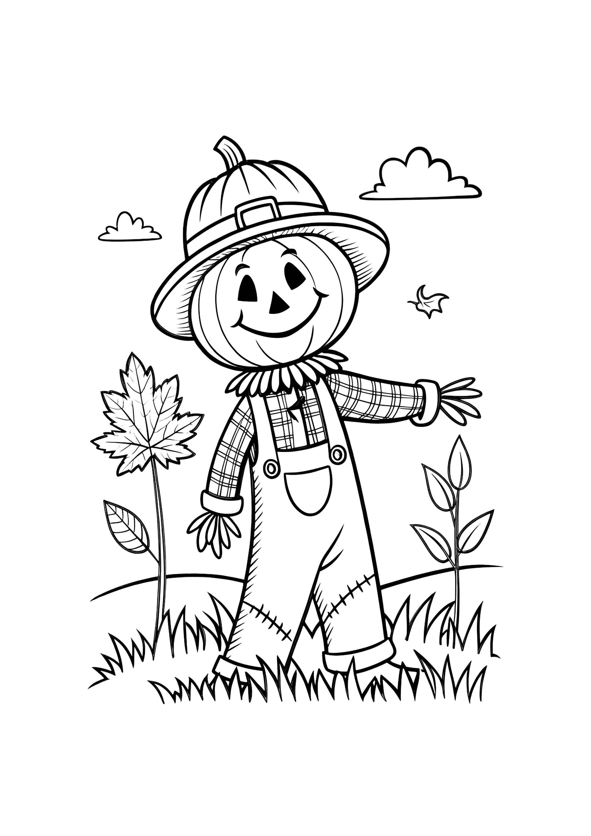 Halloween Coloring Book for Kids – 50 Printable A4 Pages – Spooky and Fun Halloween Illustrations – Digital PDF Download