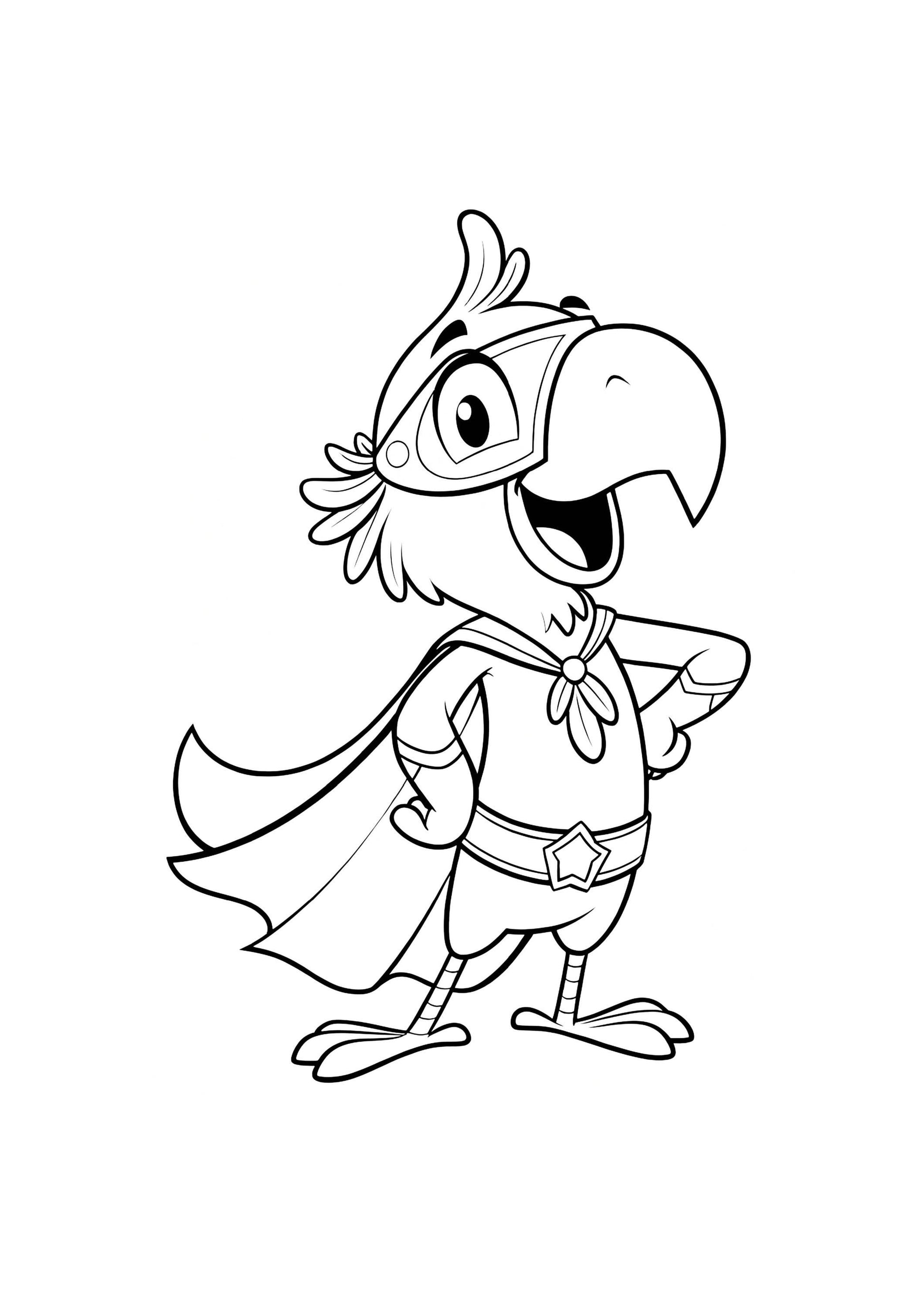 Parrots Coloring Book for Kids – 50 Printable A4 Pages – Colorful and Fun Parrot Illustrations – Digital PDF Download