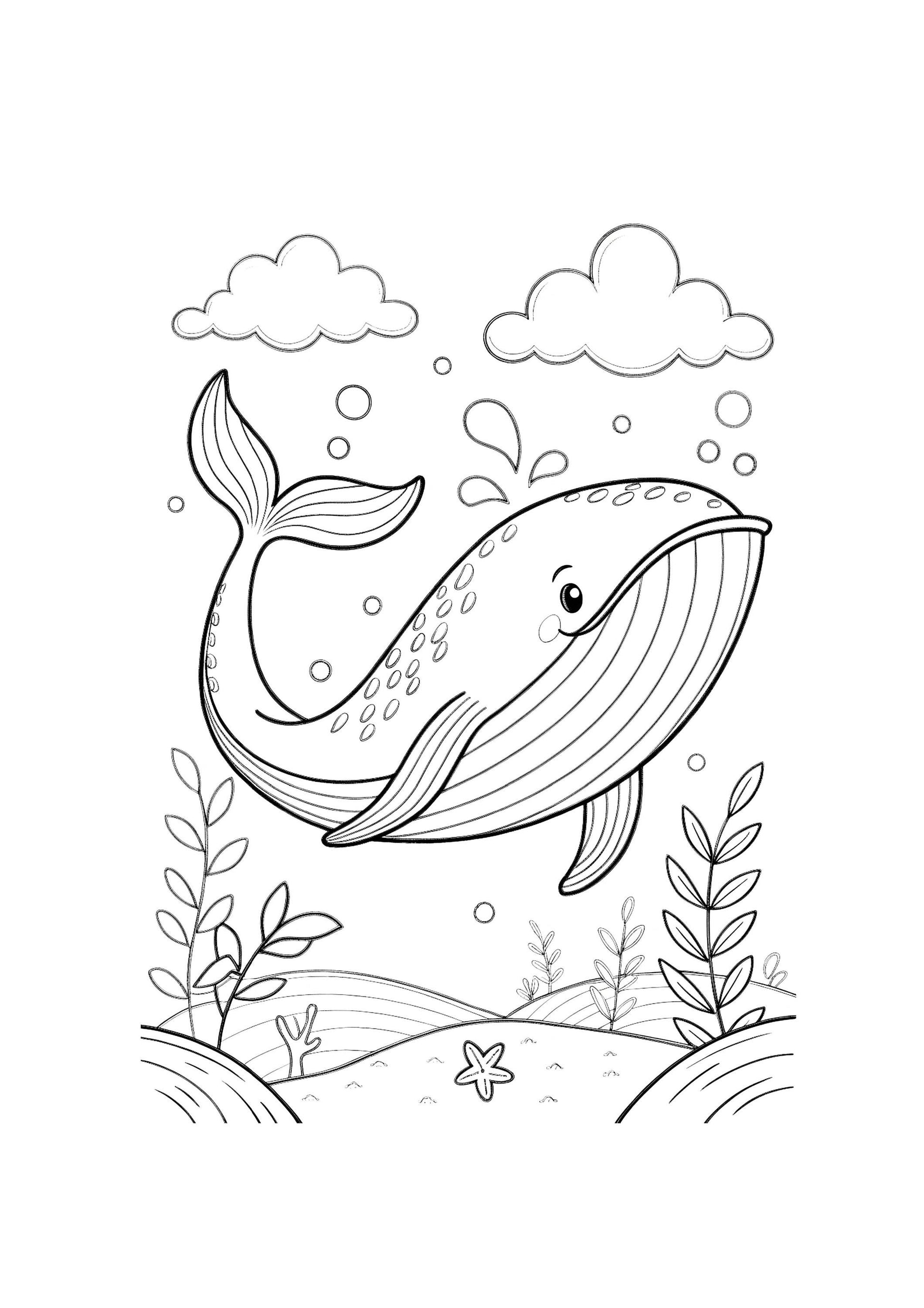 Sea Coloring Book for Kids – 85 Printable A4 Pages – Underwater and Ocean Life Illustrations – Digital PDF Download
